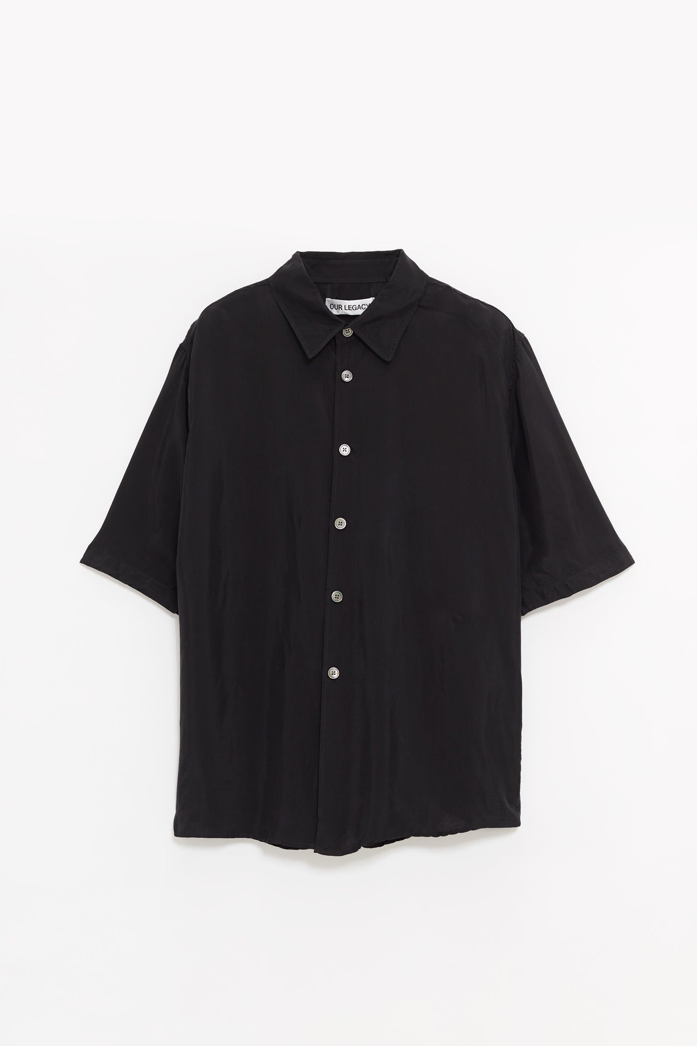OUR LEGACY CHAR BLACK DUSTVEIL CUPRO BEYOND SHIRT
