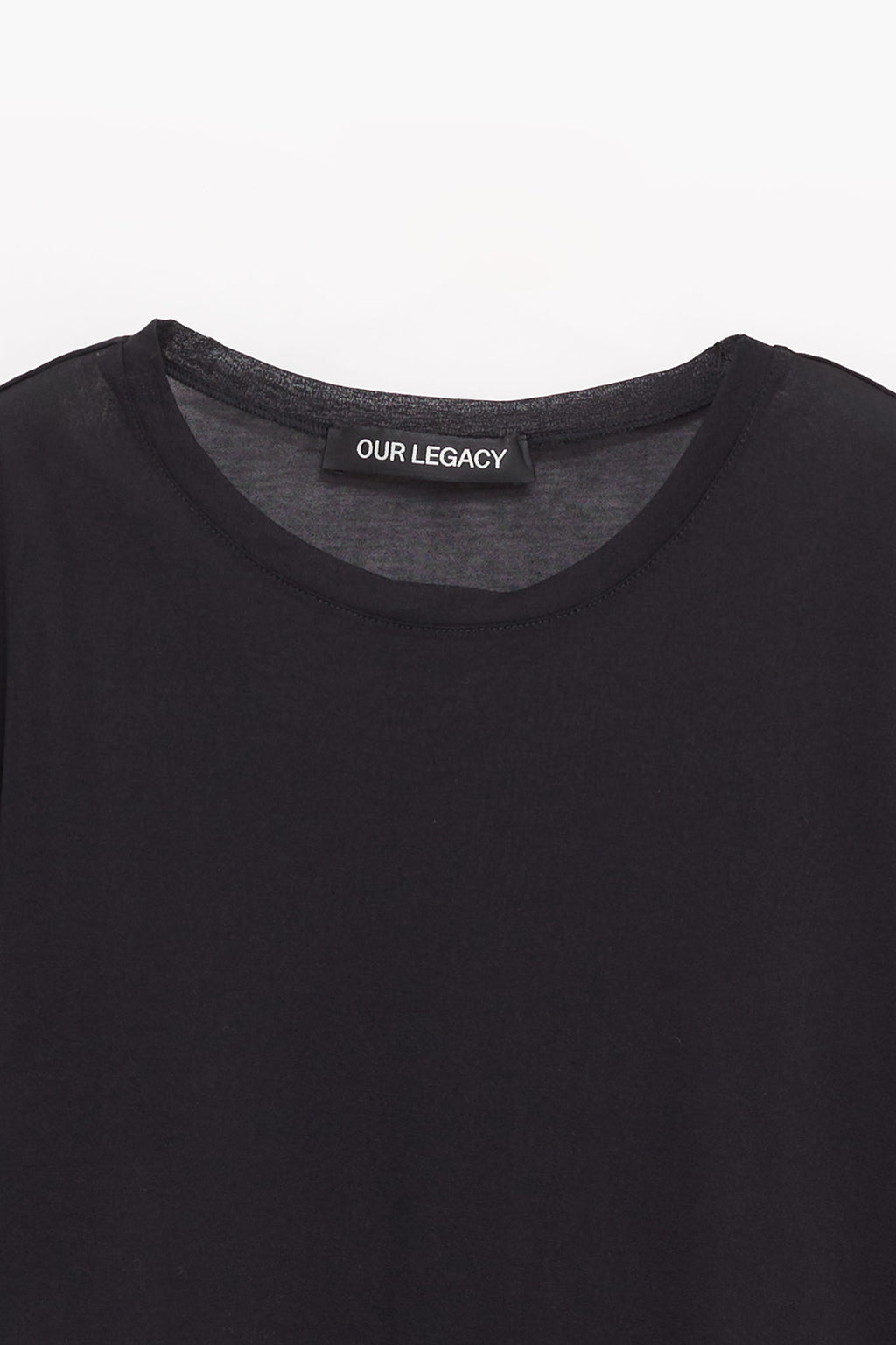 OUR LEGACY BLACK STOCKING JERSEY SUPER SLIM LONGSLEEVE T SHIRT