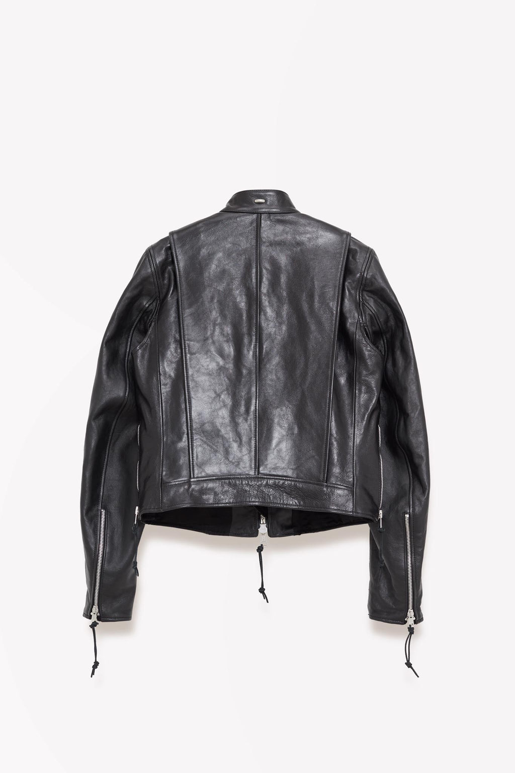 OUR LEGACY WHISKER BLACK BUFFED LAMBSKIN YOKAI LEATHER JACKET