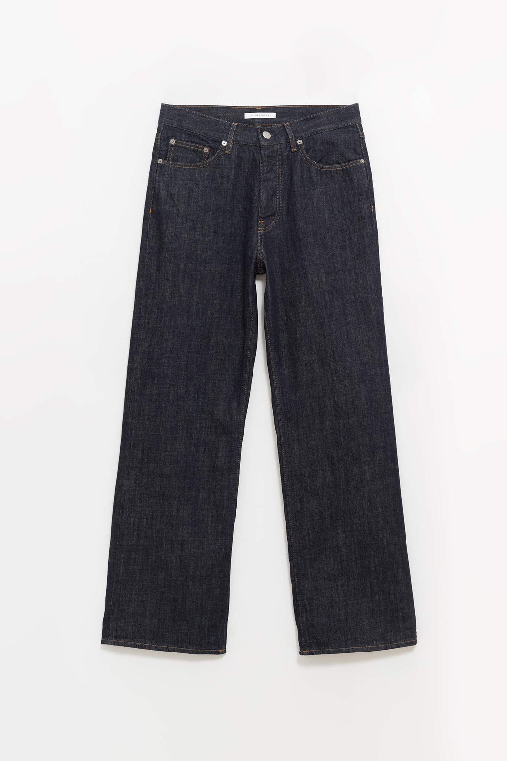 SUNFLOWER SIMPLE RINSE BLUE RELAXED BOOT JEANS