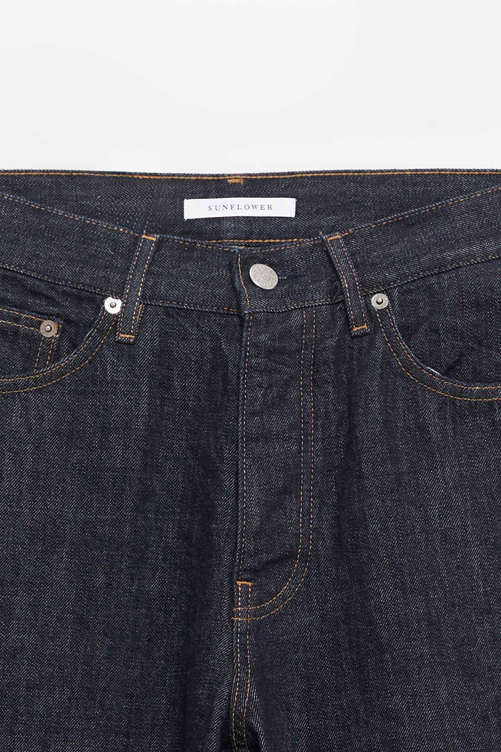 SUNFLOWER SIMPLE RINSE BLUE RELAXED BOOT JEANS