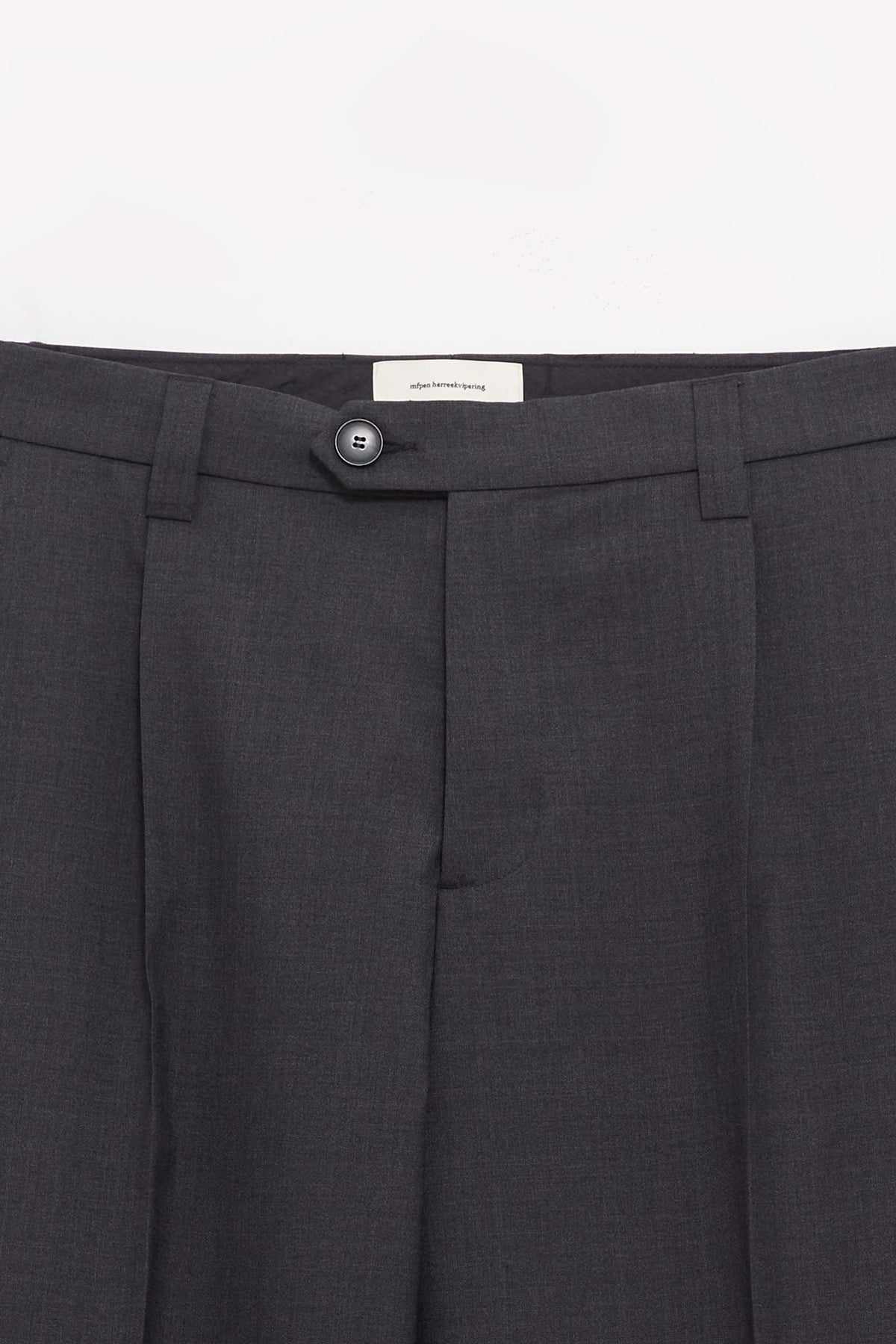 MFPEN DARK GREY TROPICAL WOOL SERVICE TROUSERS