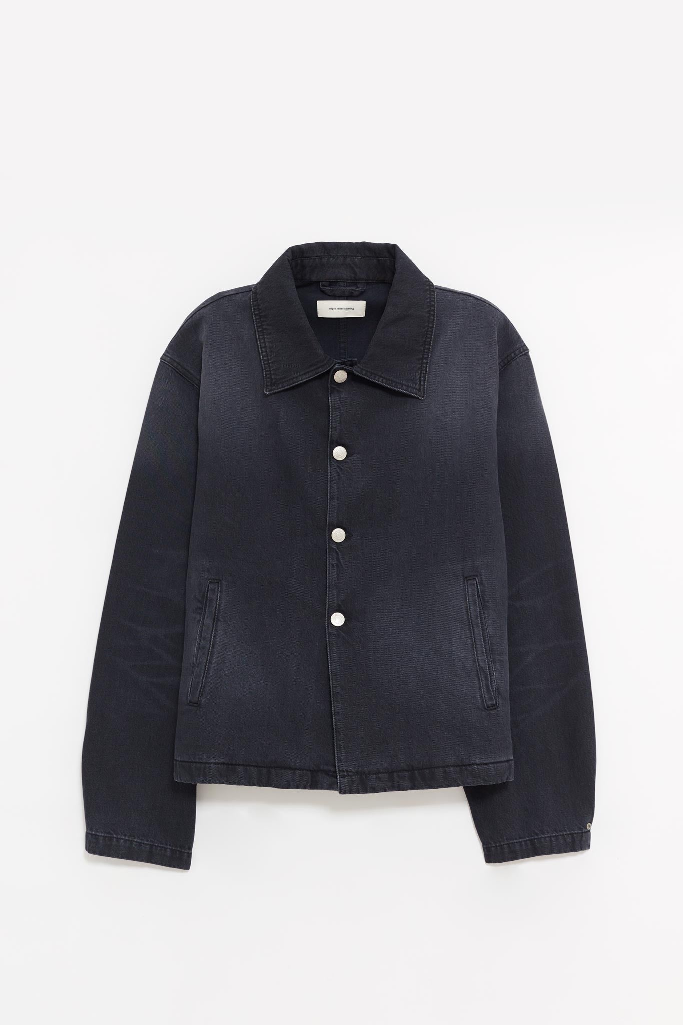MFPEN RINSED BLACK UNION JACKET