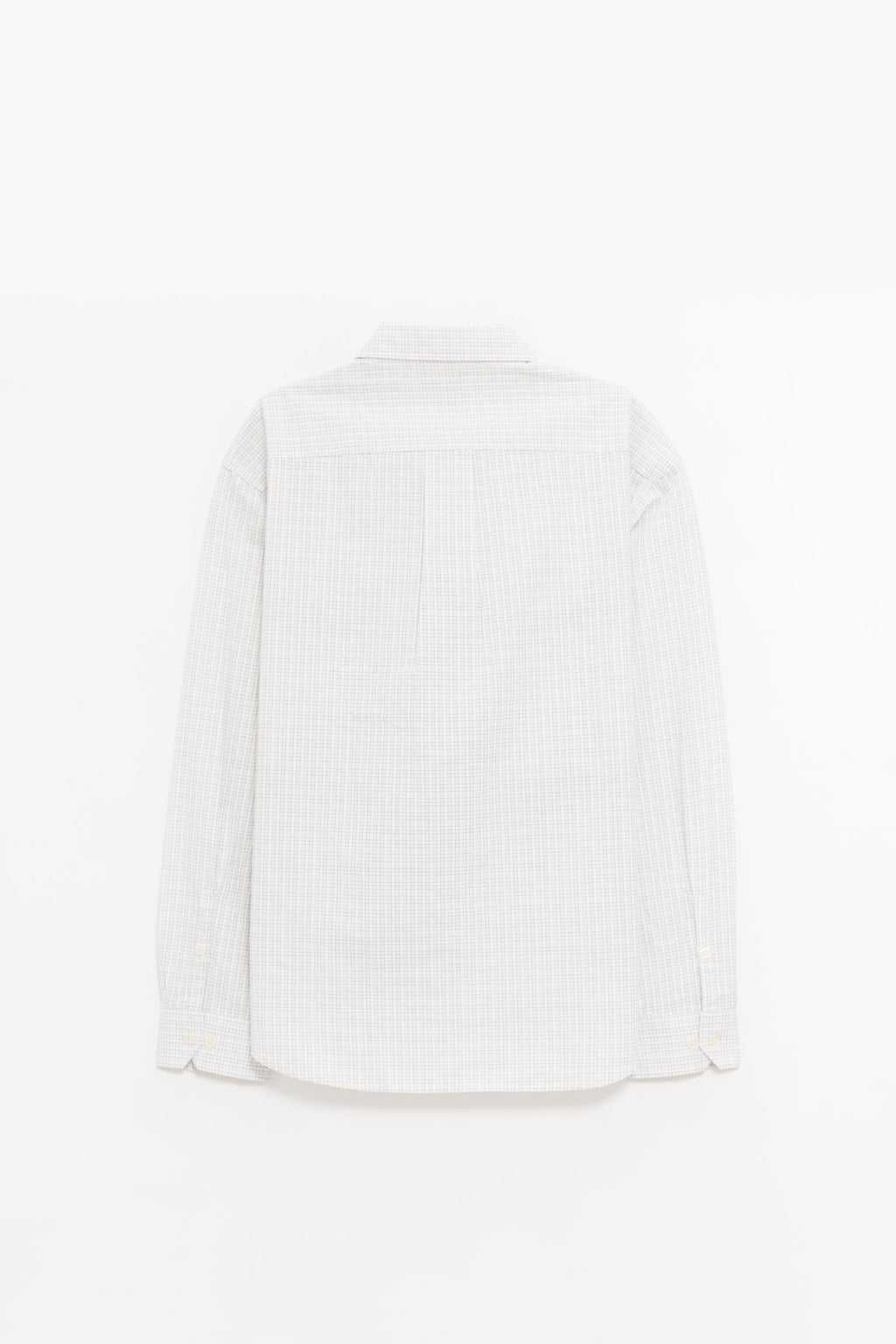 MFPEN WHITE CONNECTION CHECK GENEROUS SHIRT