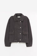 MFPEN WASHED GREY CANVAS COURIER JACKET