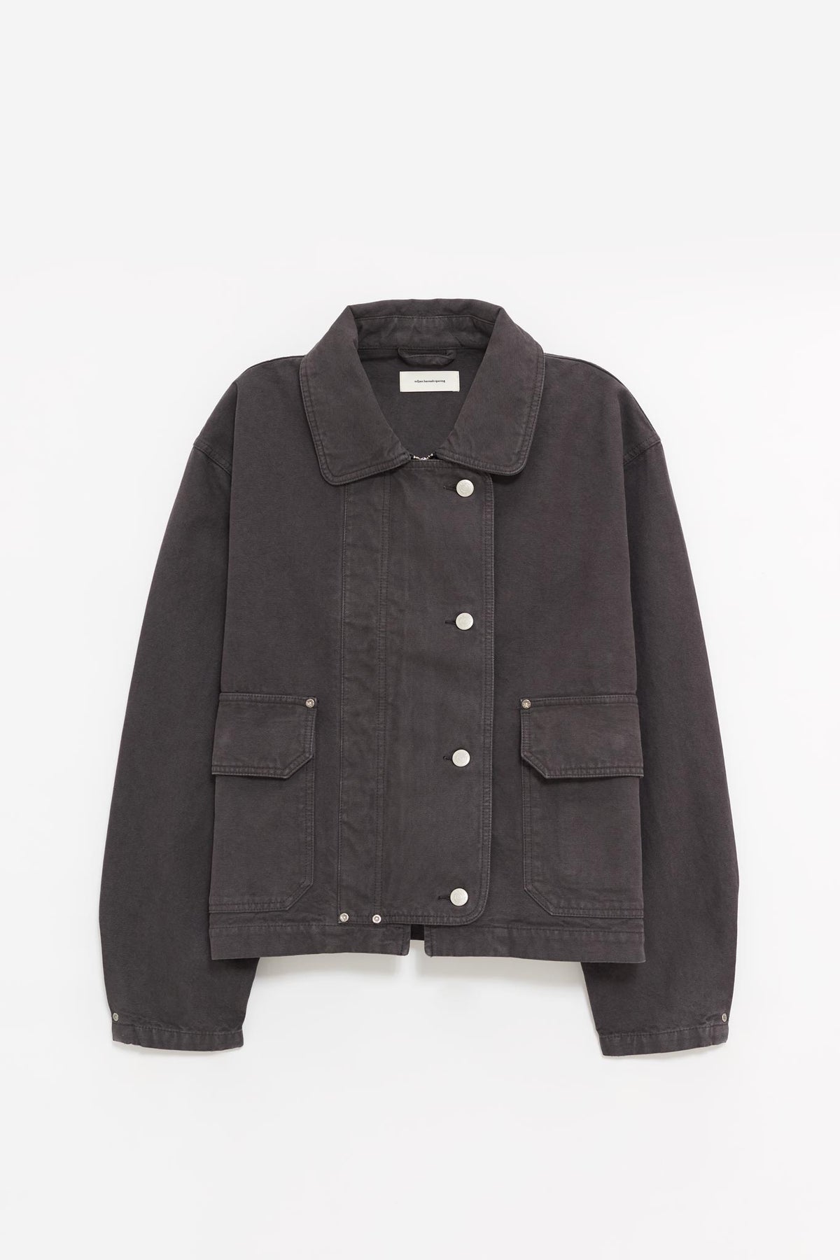 MFPEN WASHED GREY CANVAS COURIER JACKET