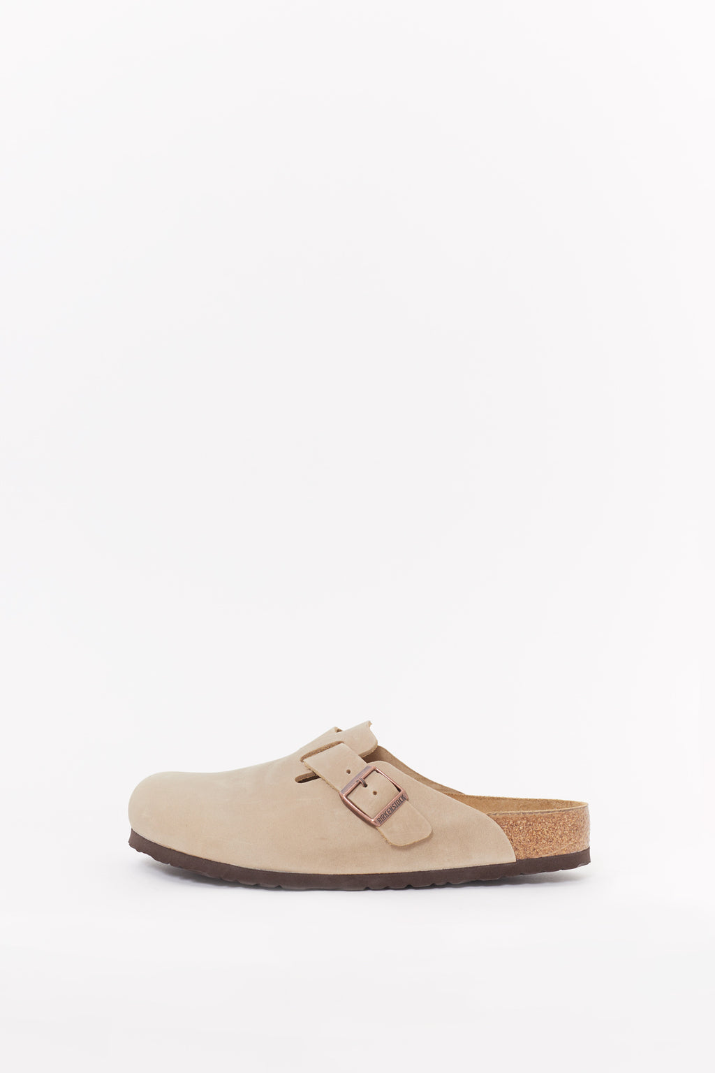 BIRKENSTOCK TOBACCO BROWN BOSTON REGULAR SUEDE LEATHER CLOGS