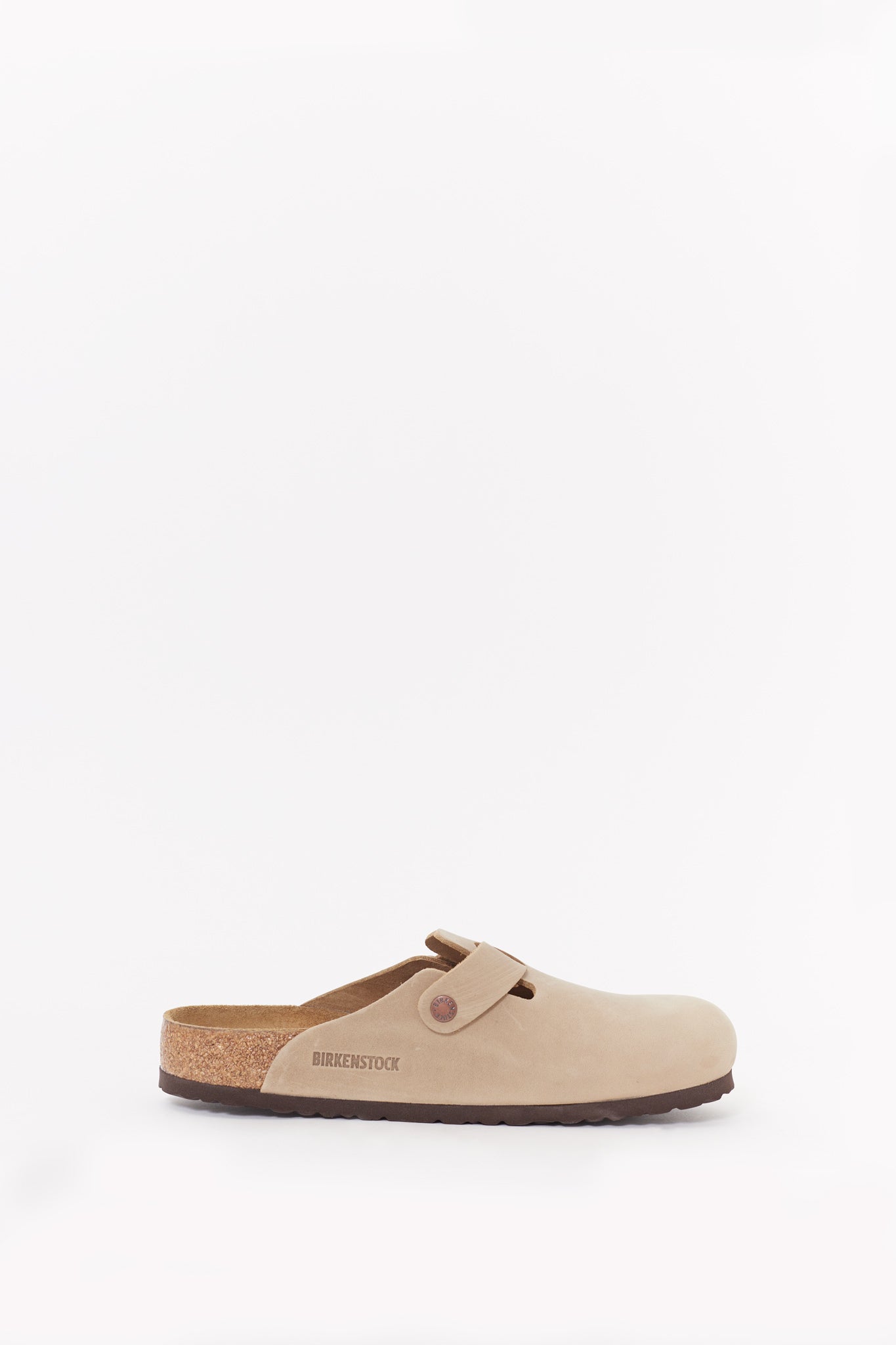 BIRKENSTOCK TOBACCO BROWN BOSTON REGULAR SUEDE LEATHER CLOGS