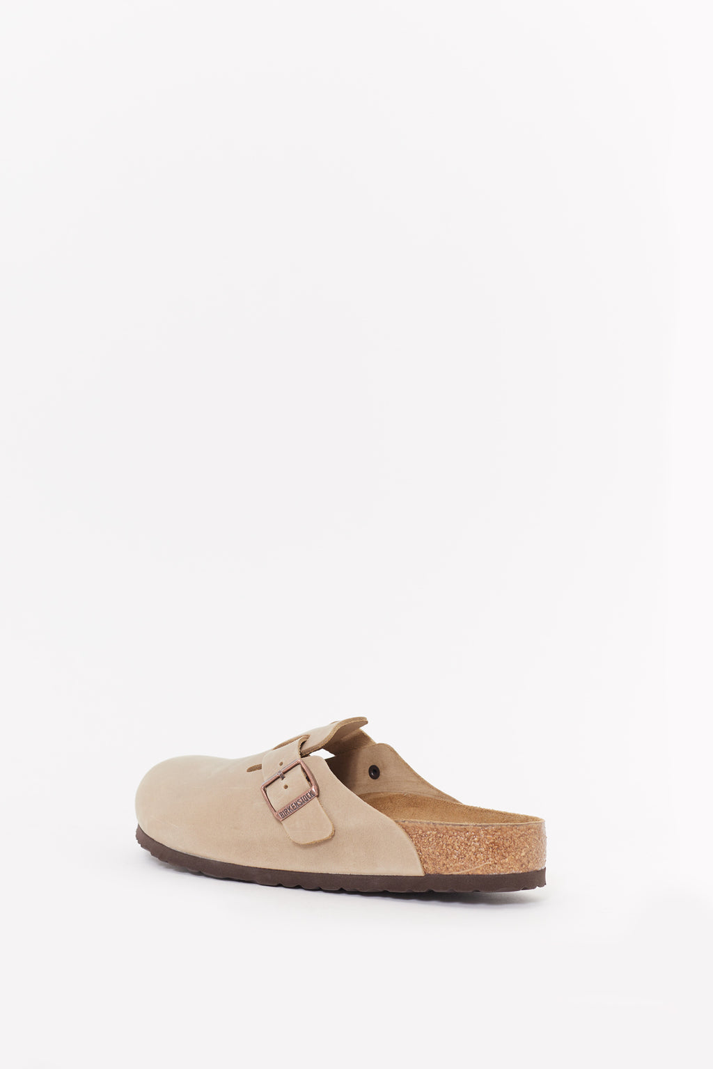 BIRKENSTOCK TOBACCO BROWN BOSTON REGULAR SUEDE LEATHER CLOGS