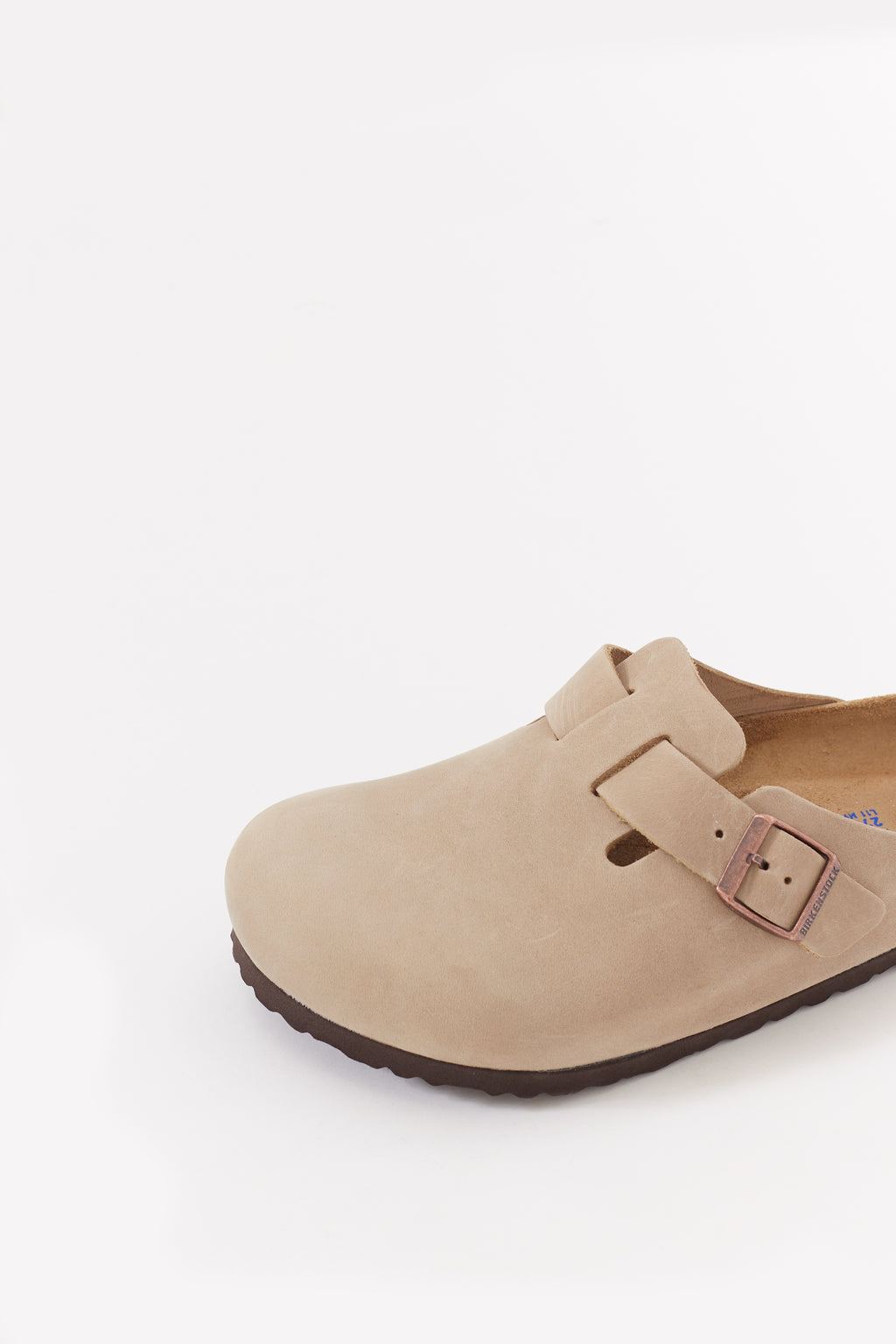 BIRKENSTOCK TOBACCO BROWN BOSTON REGULAR SUEDE LEATHER CLOGS