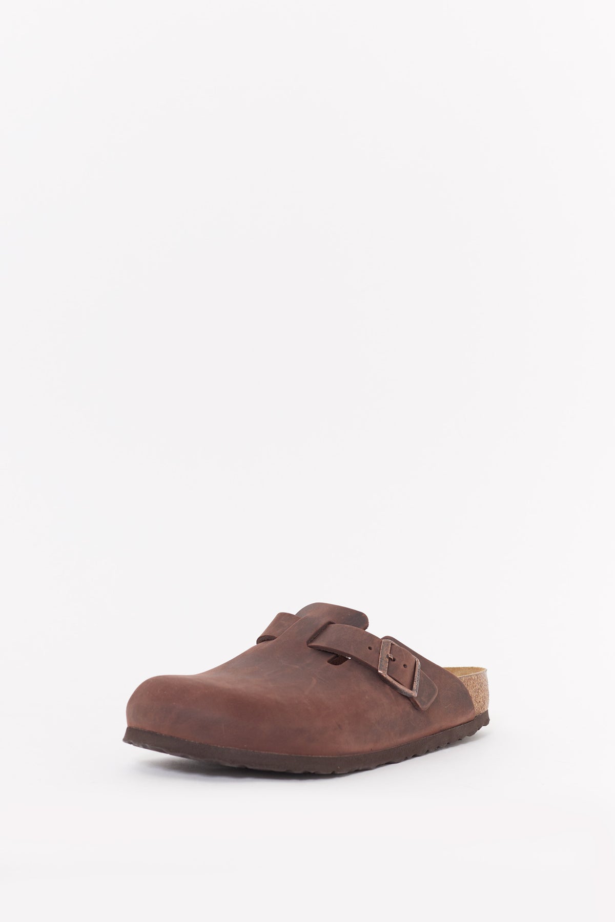 BIRKENSTOCK HABANA BOSTON REGULAR SUEDE LEATHER CLOGS