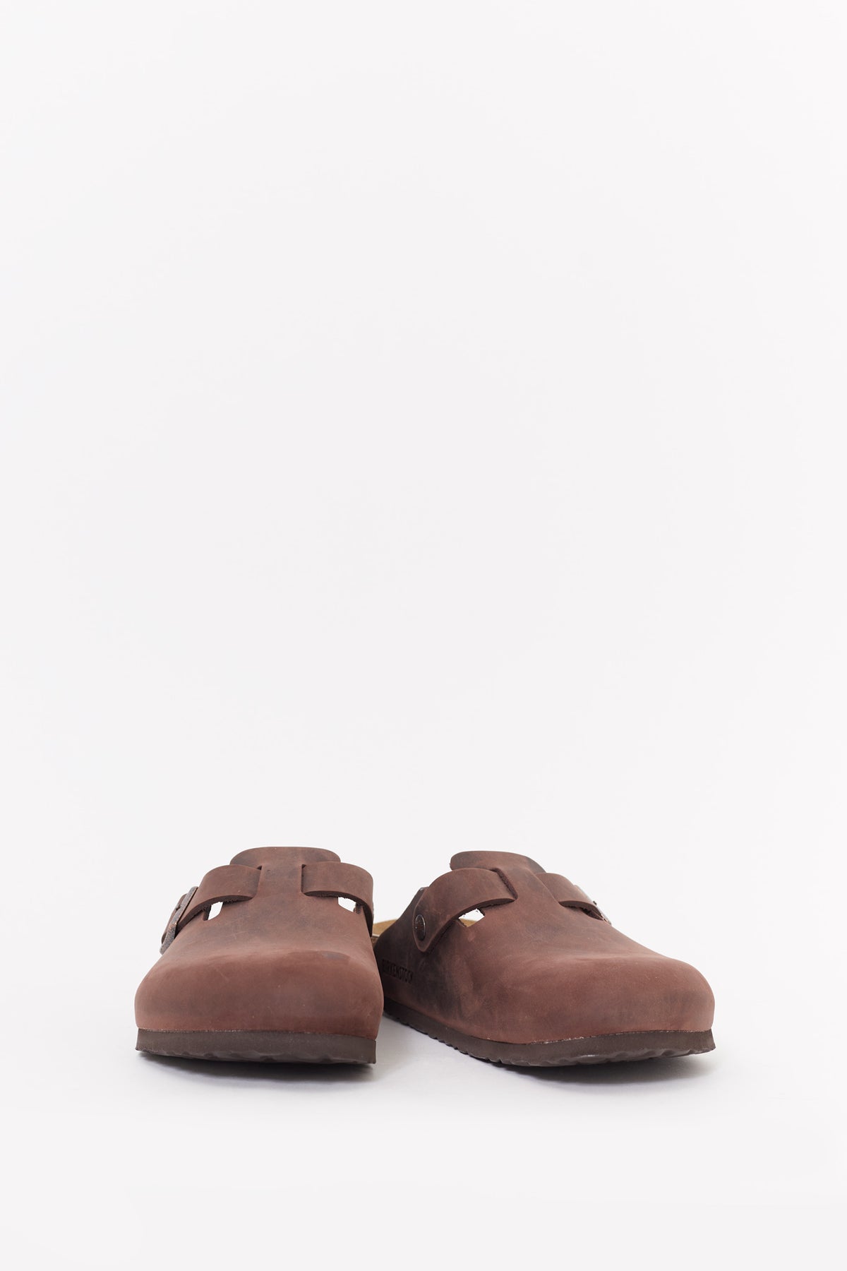 BIRKENSTOCK HABANA BOSTON REGULAR SUEDE LEATHER CLOGS