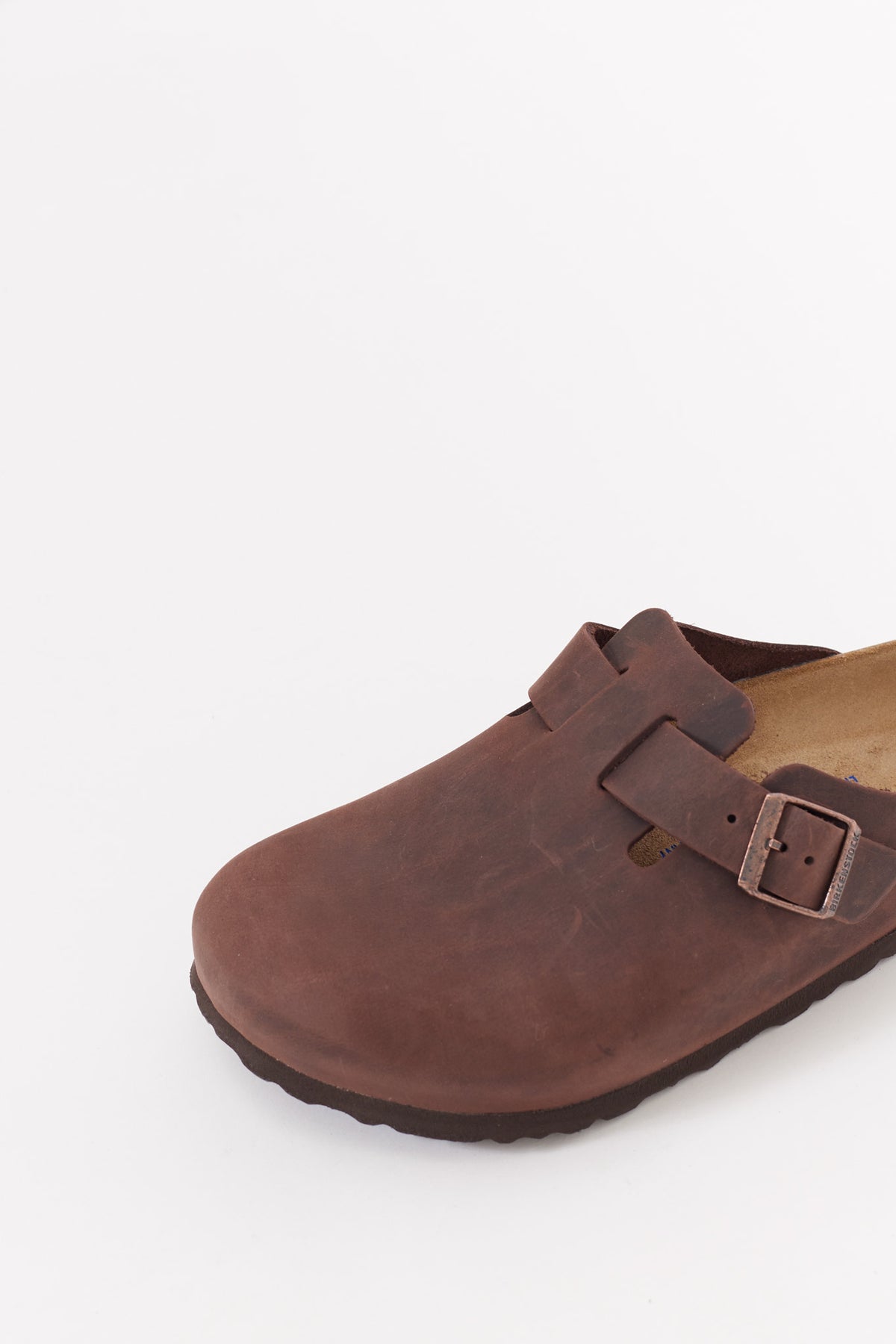 BIRKENSTOCK HABANA BOSTON REGULAR SUEDE LEATHER CLOGS
