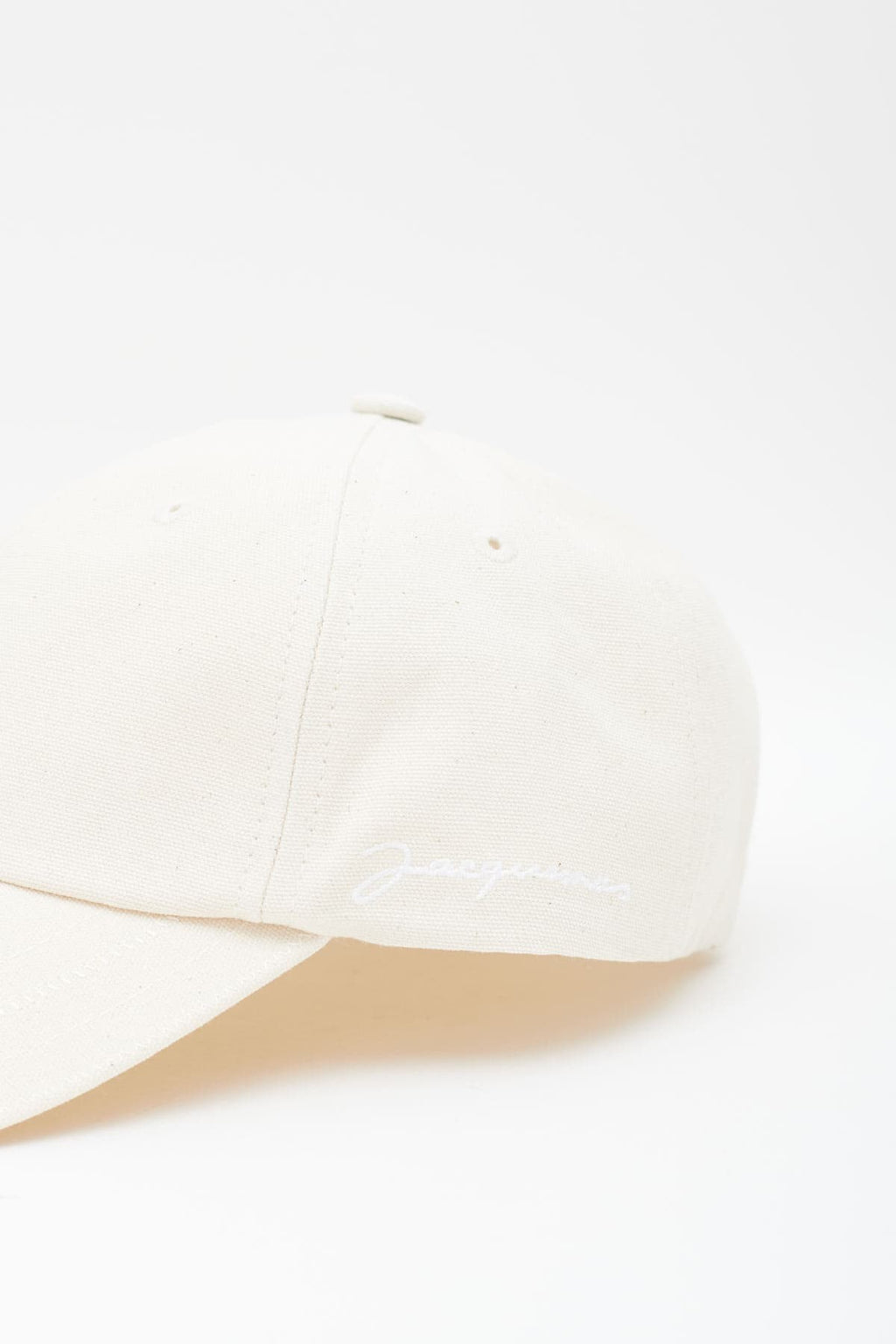 JACQUEMUS OFF WHITE LA CASQUETTE JACQUEMUS LOGO HAT