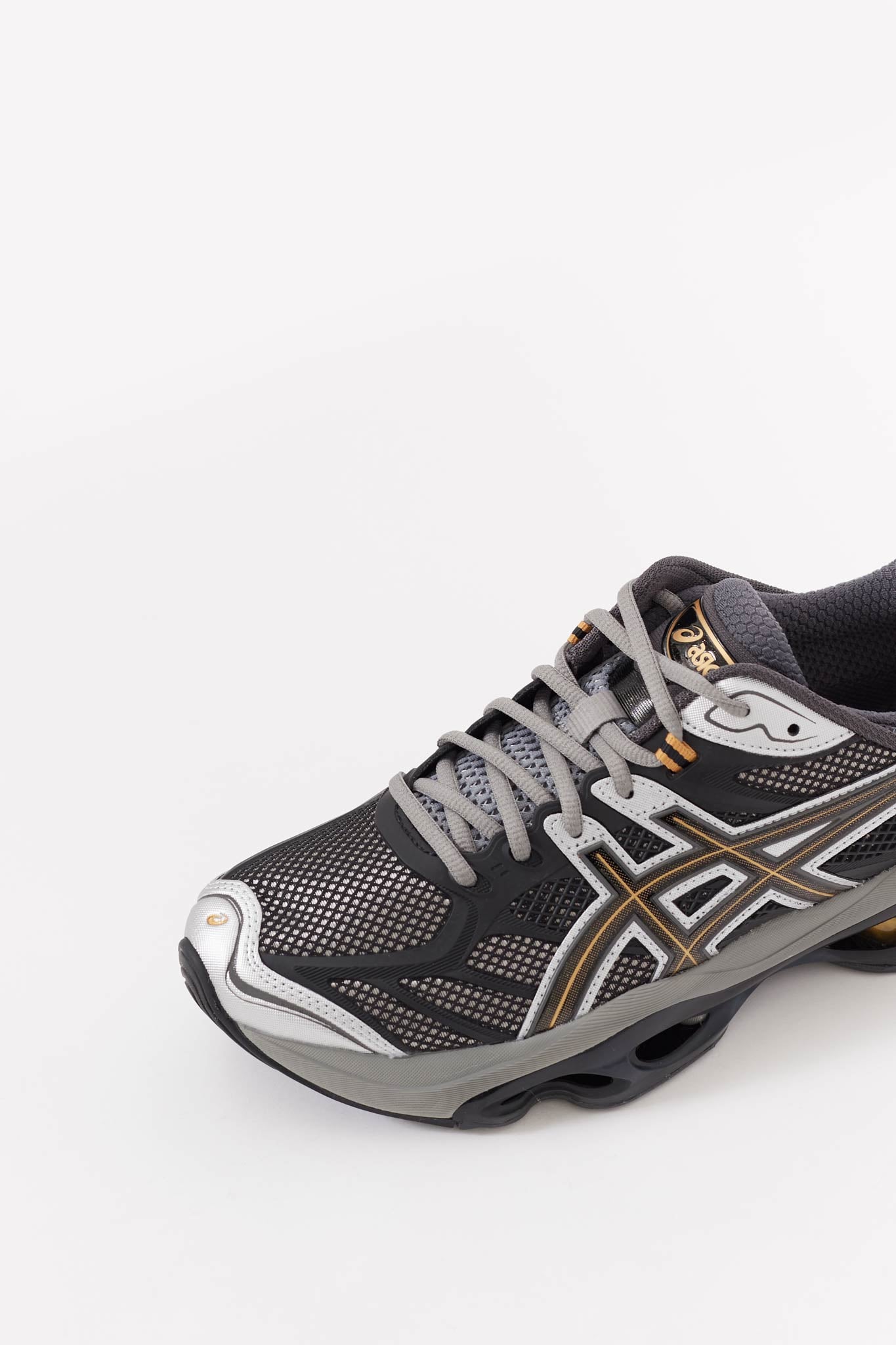 ASICS CLAY GREY BLACK GEL KINETIC 20 SNEAKERS