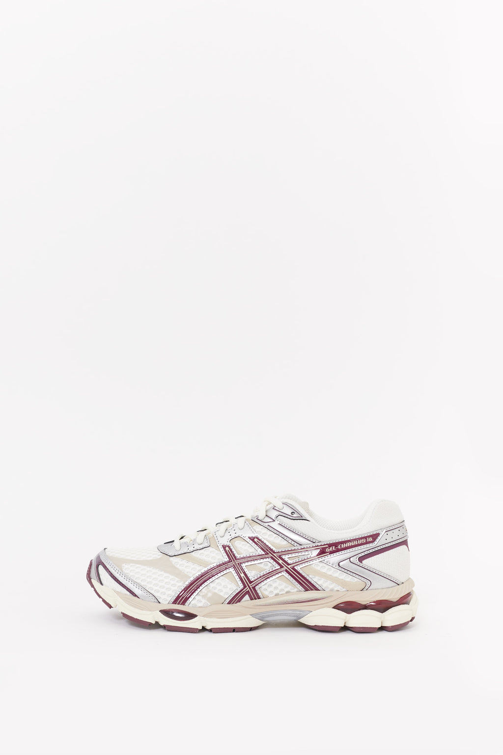 ASICS CREAM BENIIMO PURPLE GEL CUMULUS 16 SNEAKERS