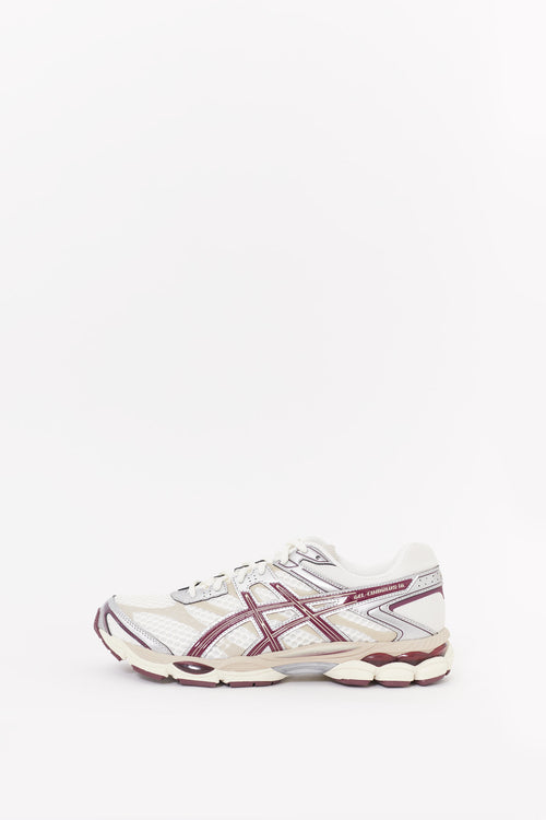 ASICS CREAM BENIIMO PURPLE GEL CUMULUS 16 SNEAKERS