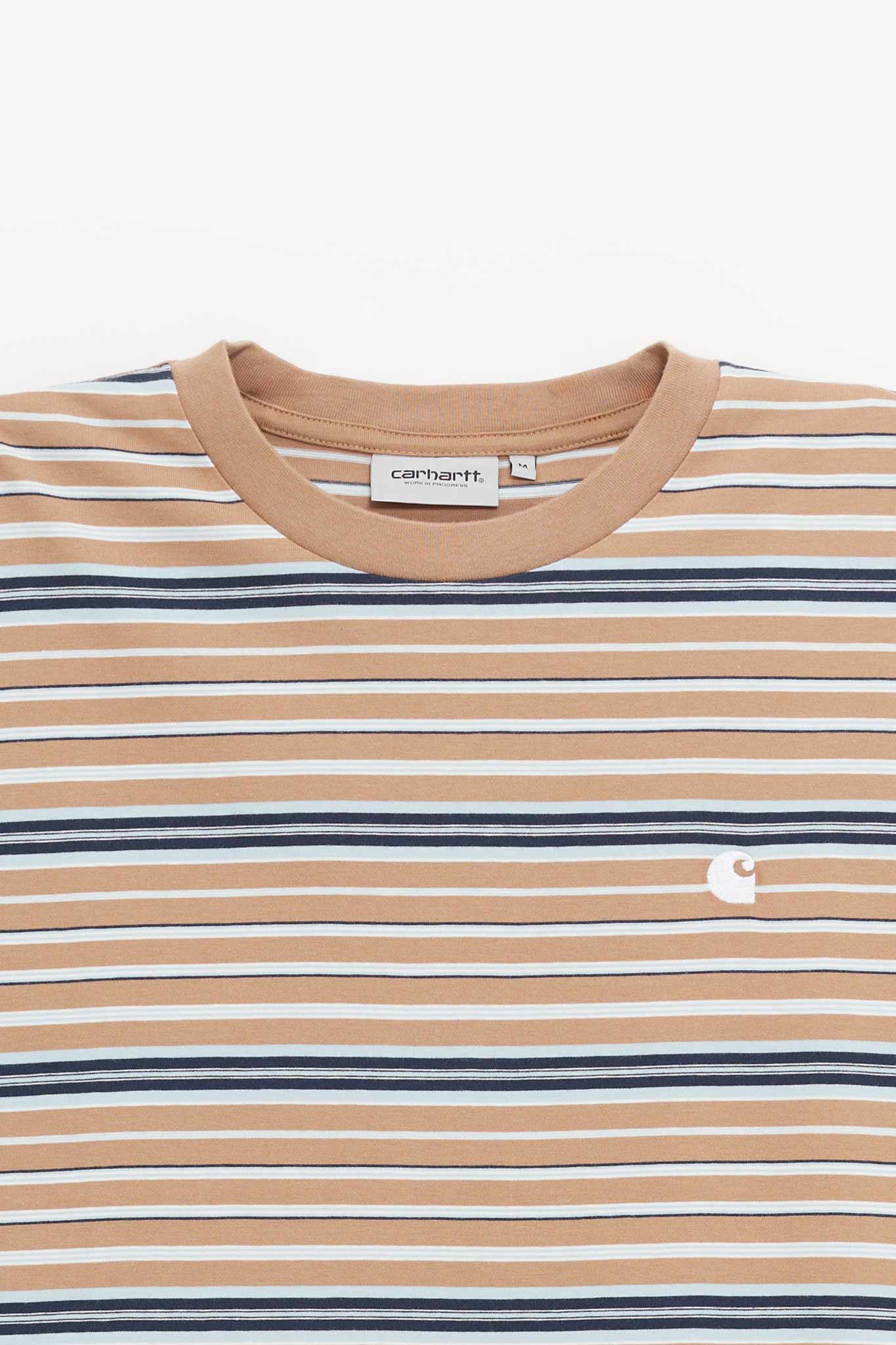 CARHARTT WIP ZANE STRIPE PEANUT ZANE T SHIRT