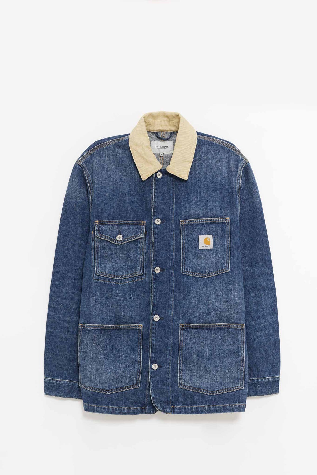 CARHARTT WIP BLUE DUSTY H BROW NWARREN CHORE COAT