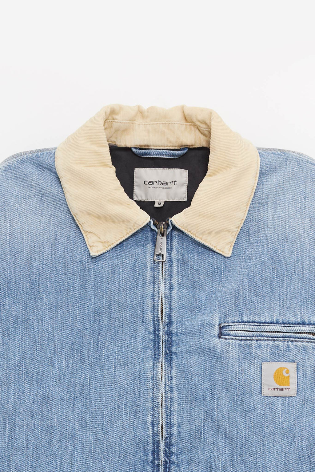 CARHARTT WIP BLUE DUSTY H BROWN OG DETROIT JACKET