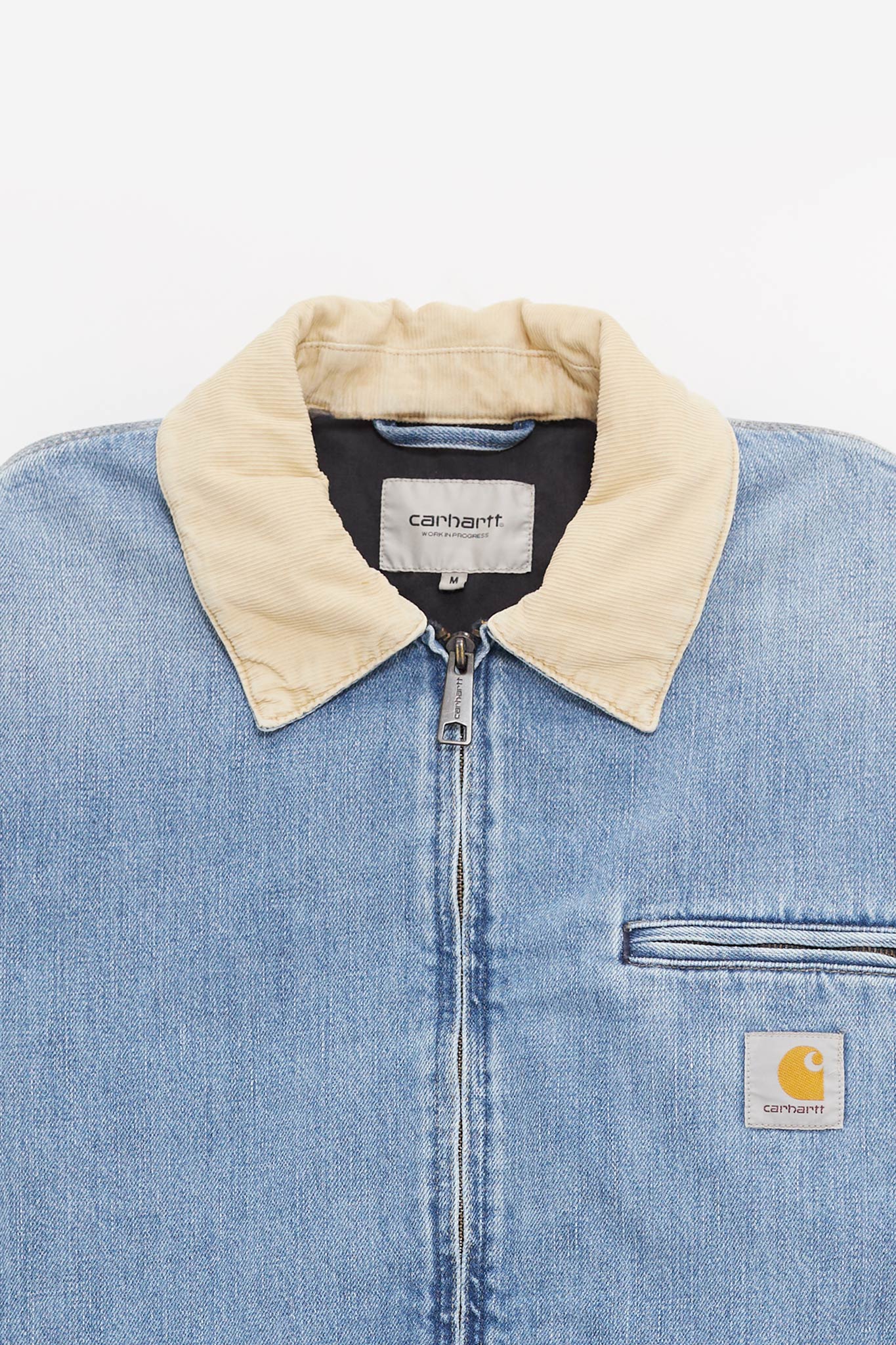 CARHARTT WIP BLUE DUSTY H BROWN OG DETROIT JACKET