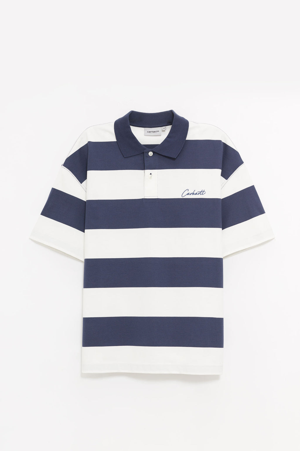 CARHARTT WIP DELRAY STRIPE BLUE DELRAY POLO