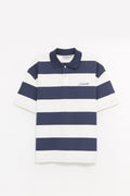 CARHARTT WIP DELRAY STRIPE BLUE DELRAY POLO