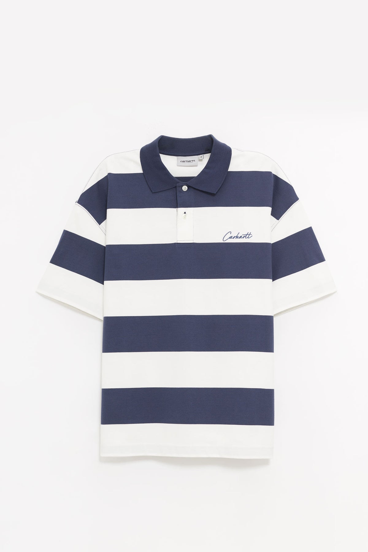 CARHARTT WIP DELRAY STRIPE BLUE DELRAY POLO