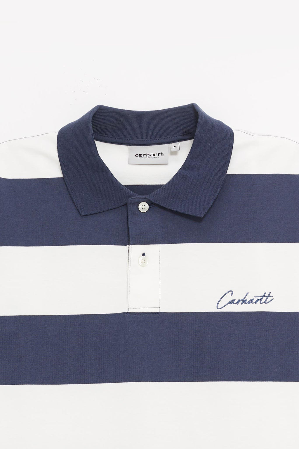 CARHARTT WIP DELRAY STRIPE BLUE DELRAY POLO