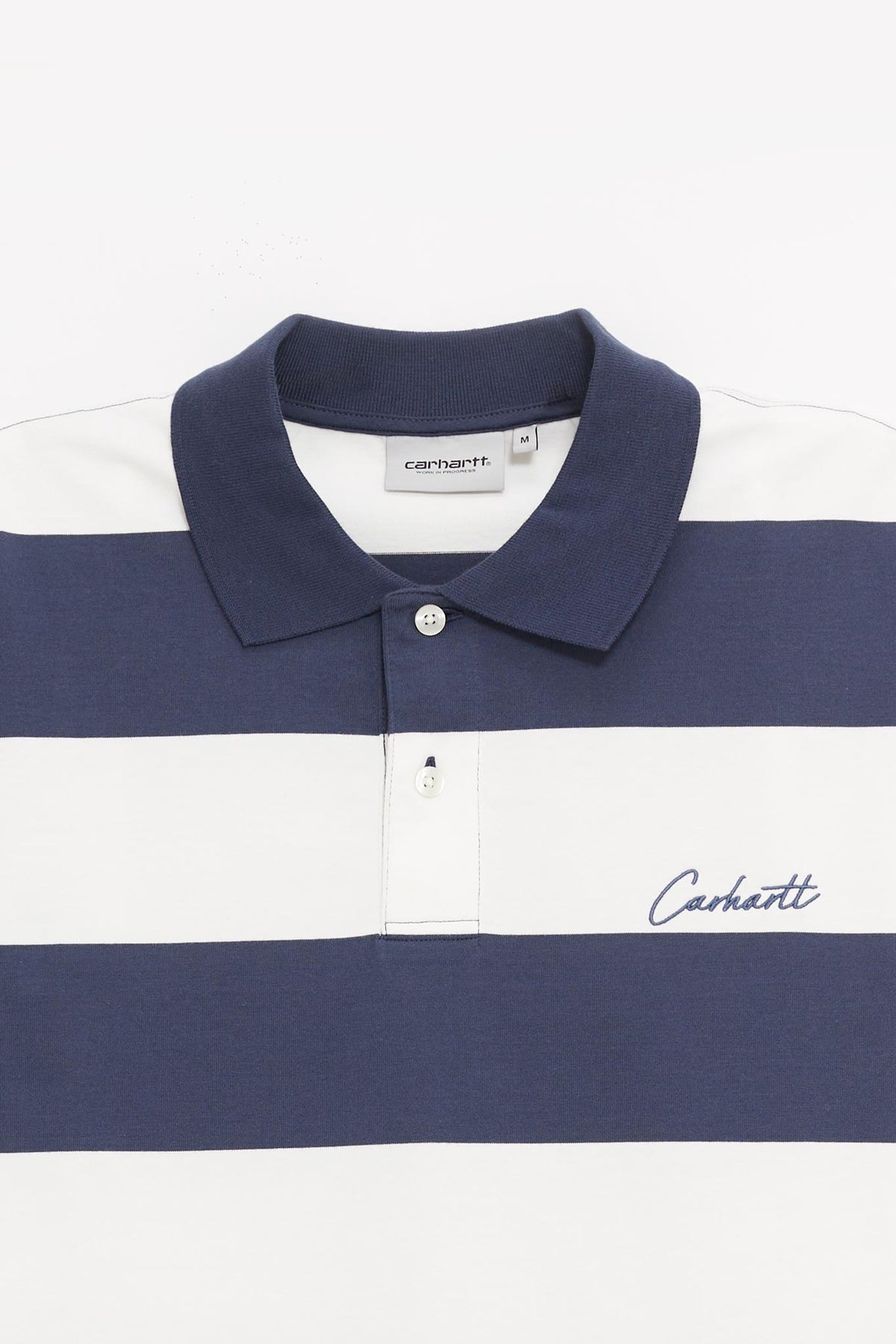 CARHARTT WIP DELRAY STRIPE BLUE DELRAY POLO
