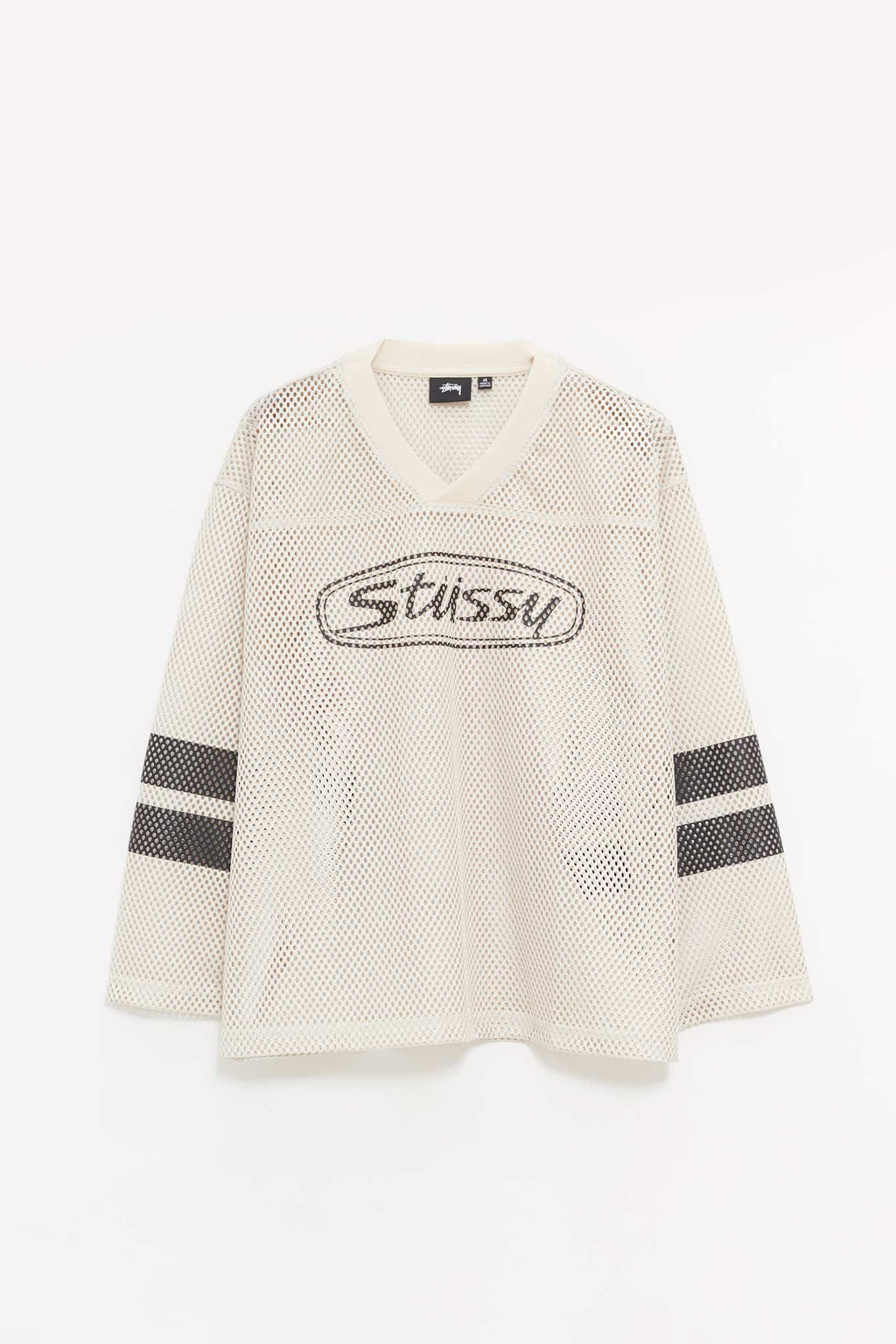 STUSSY TAN TRUCKER TEAM JERSEY T SHIRT