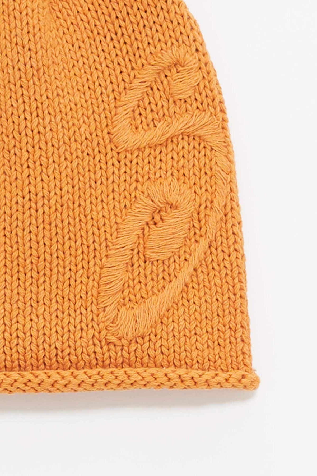 STUSSY ORANGE S KNIT SKULLCAP