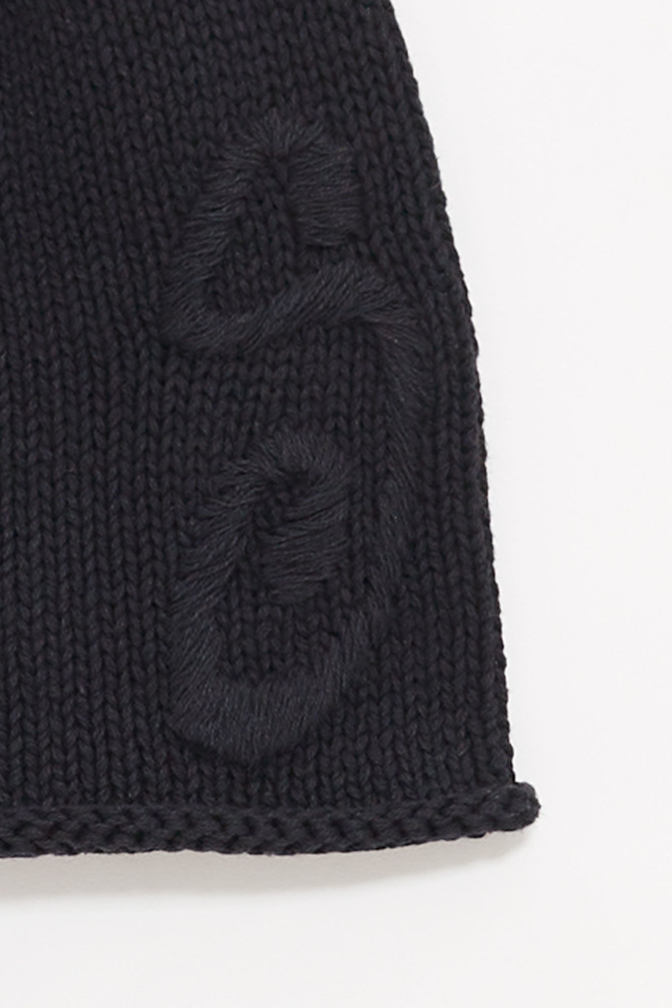 STUSSY BLACK S KNIT SKULLCAP