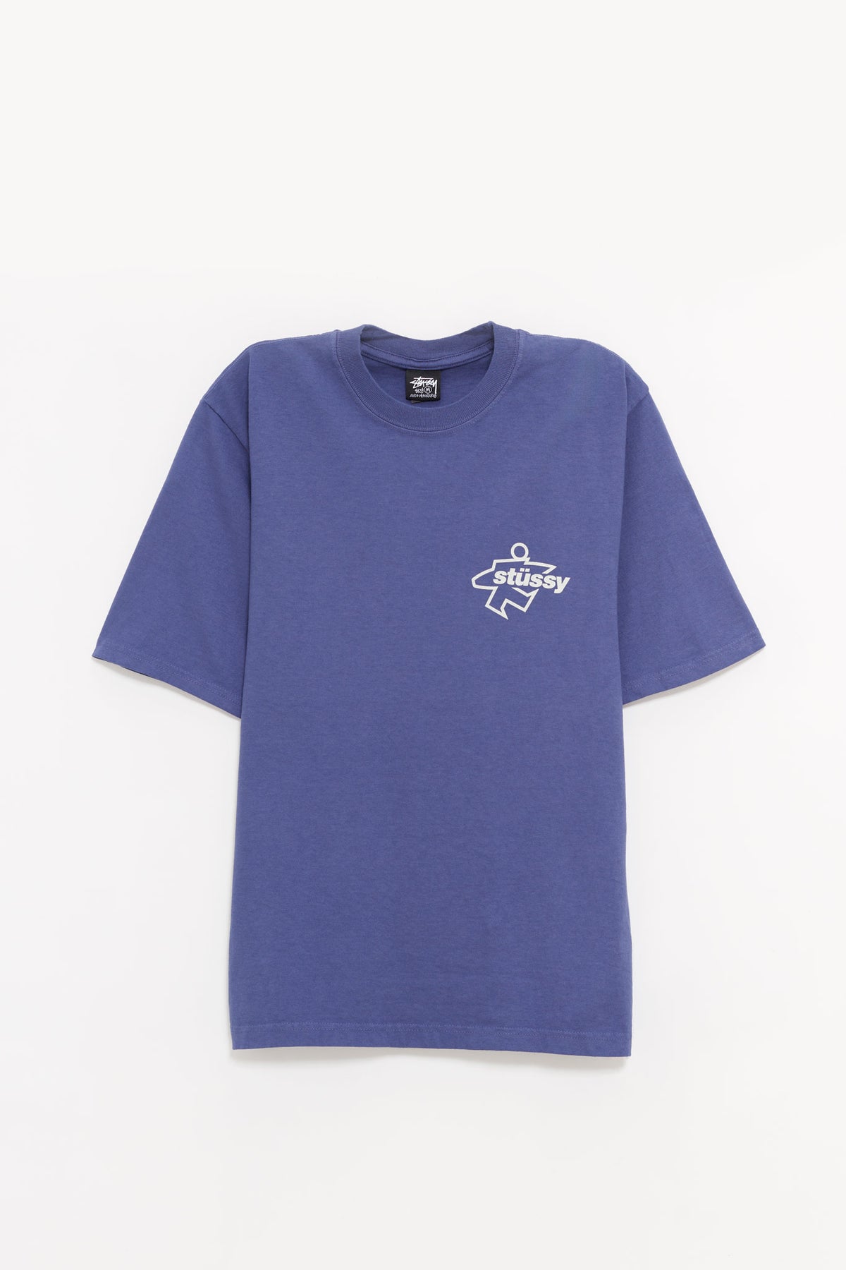 STUSSY INDIGO SURF SIZE PIG DYED T SHIRT