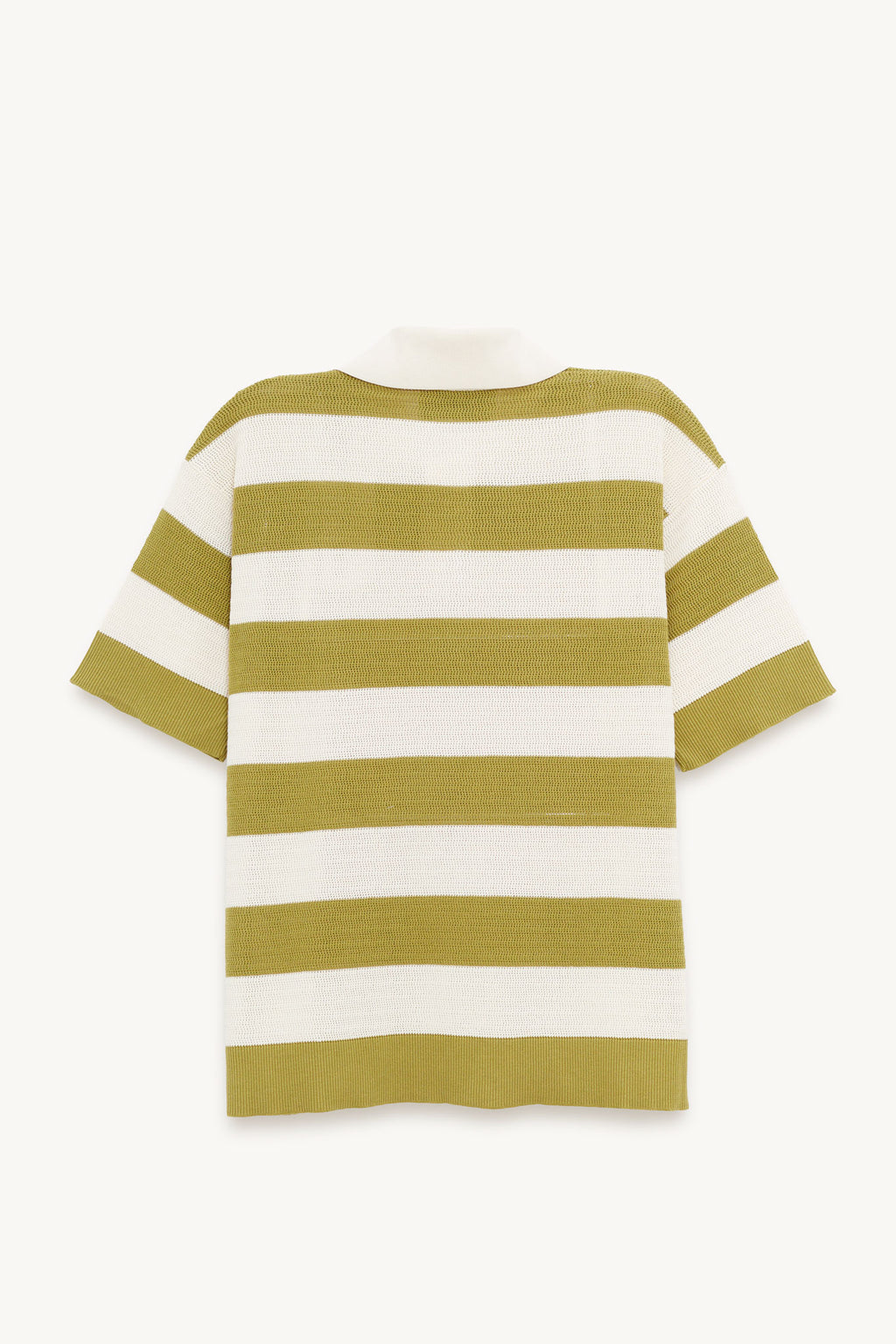 AMI BLANC CREME MATCHA AMI DE COEUR PATCH POLO