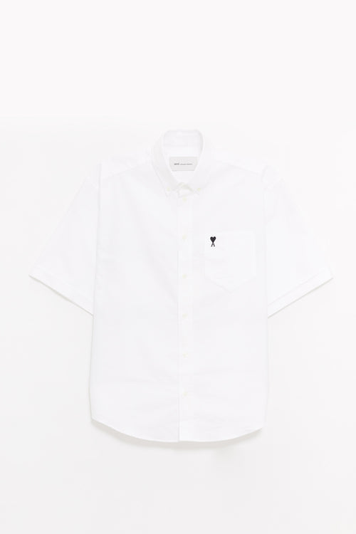 AMI BLANC NATUREL BOXY ADC SHIRT