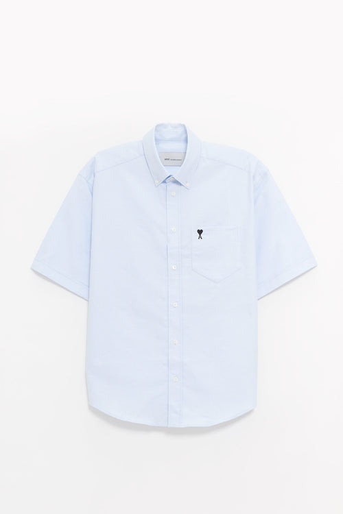 AMI BLEU CIEL BOXY ADC SHIRT