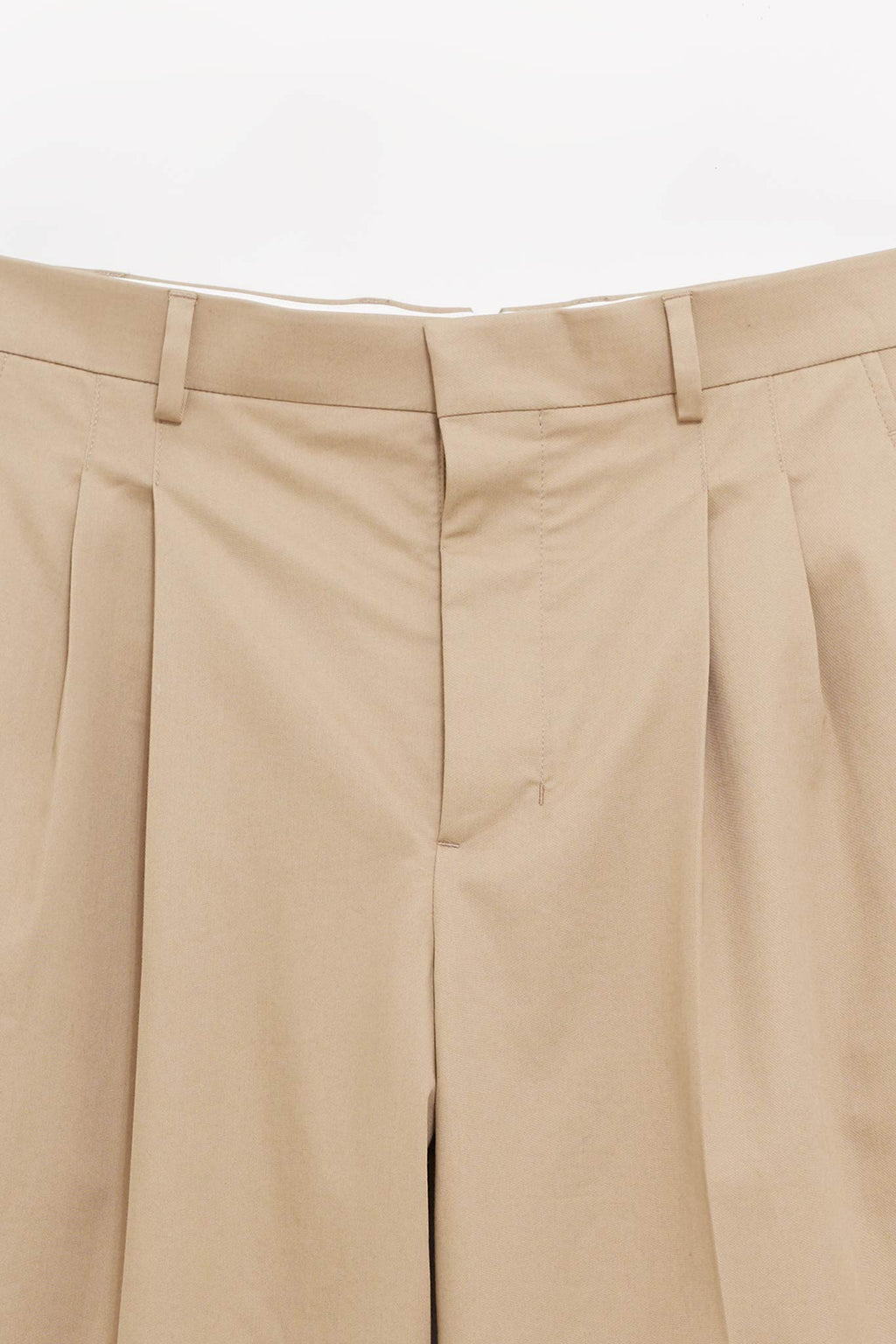 AMI BEIGE TAUPE WIDE TROUSERS