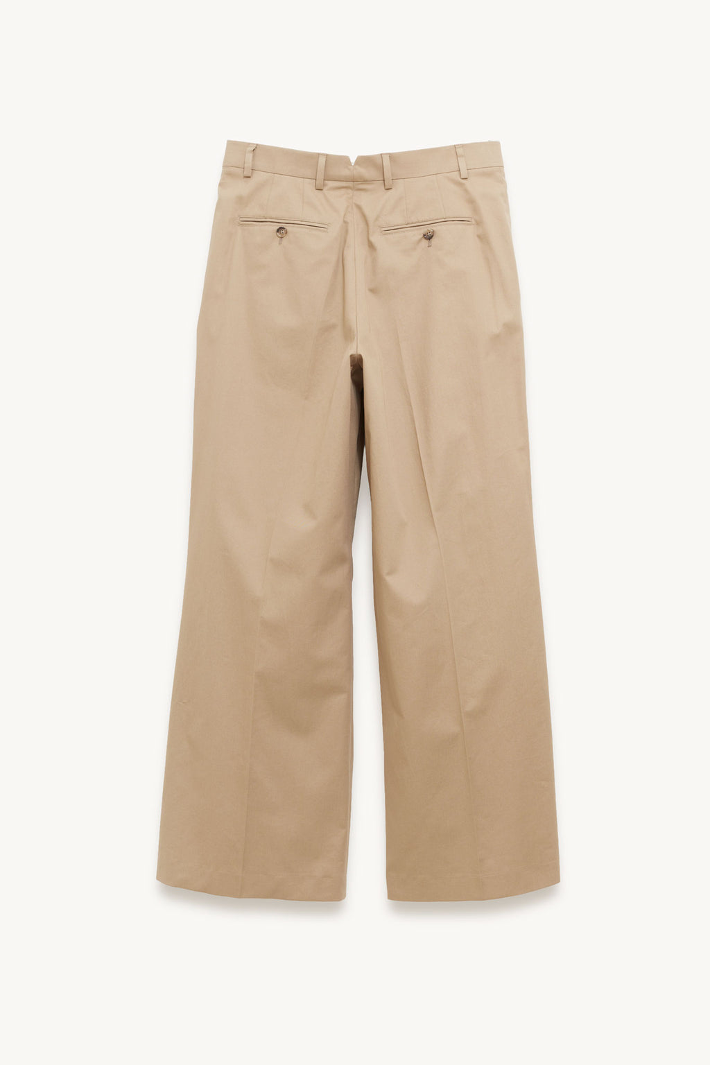 AMI BEIGE TAUPE WIDE TROUSERS