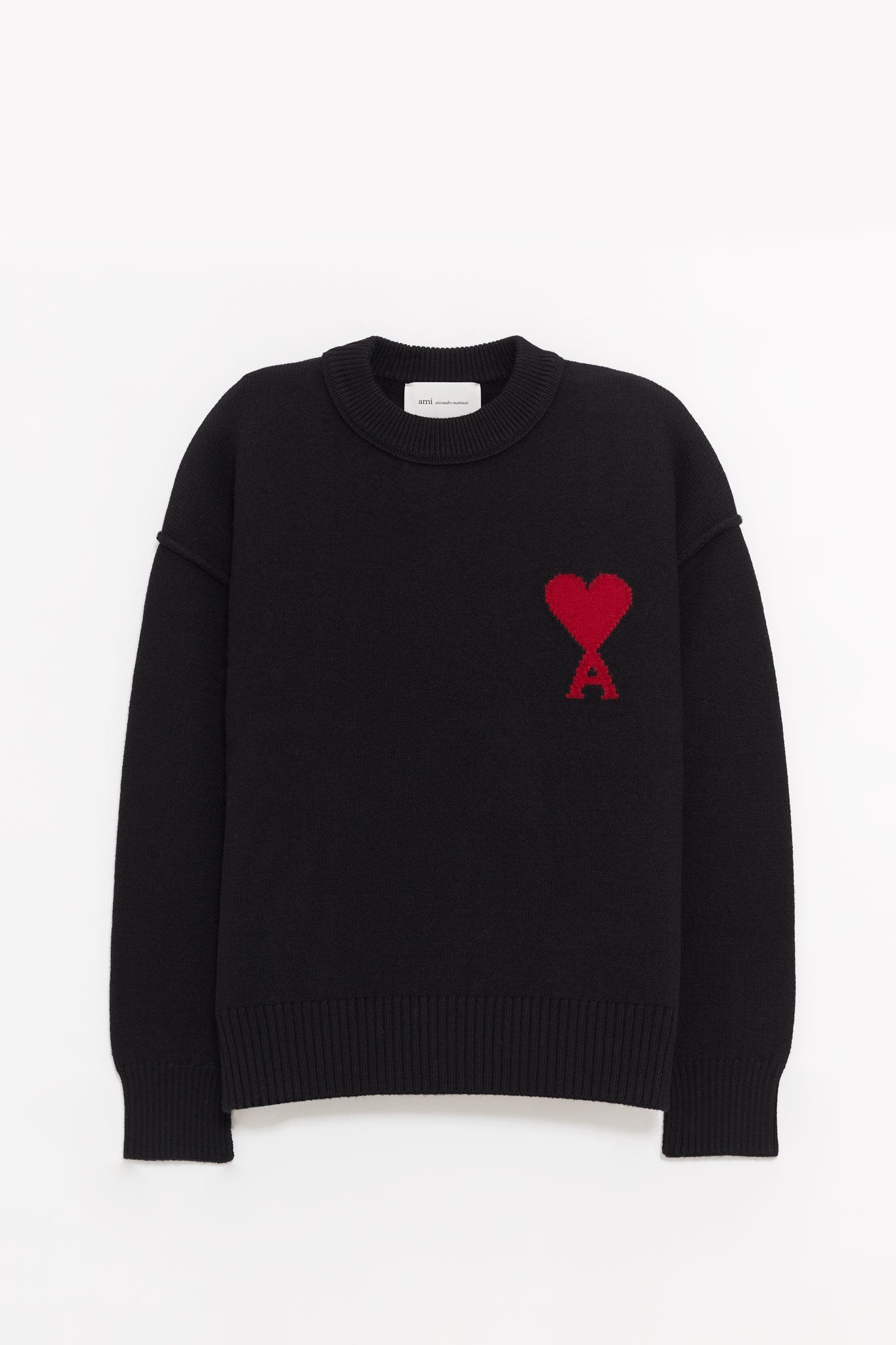 AMI NOIR ROUGE CREWNECK SWEATER