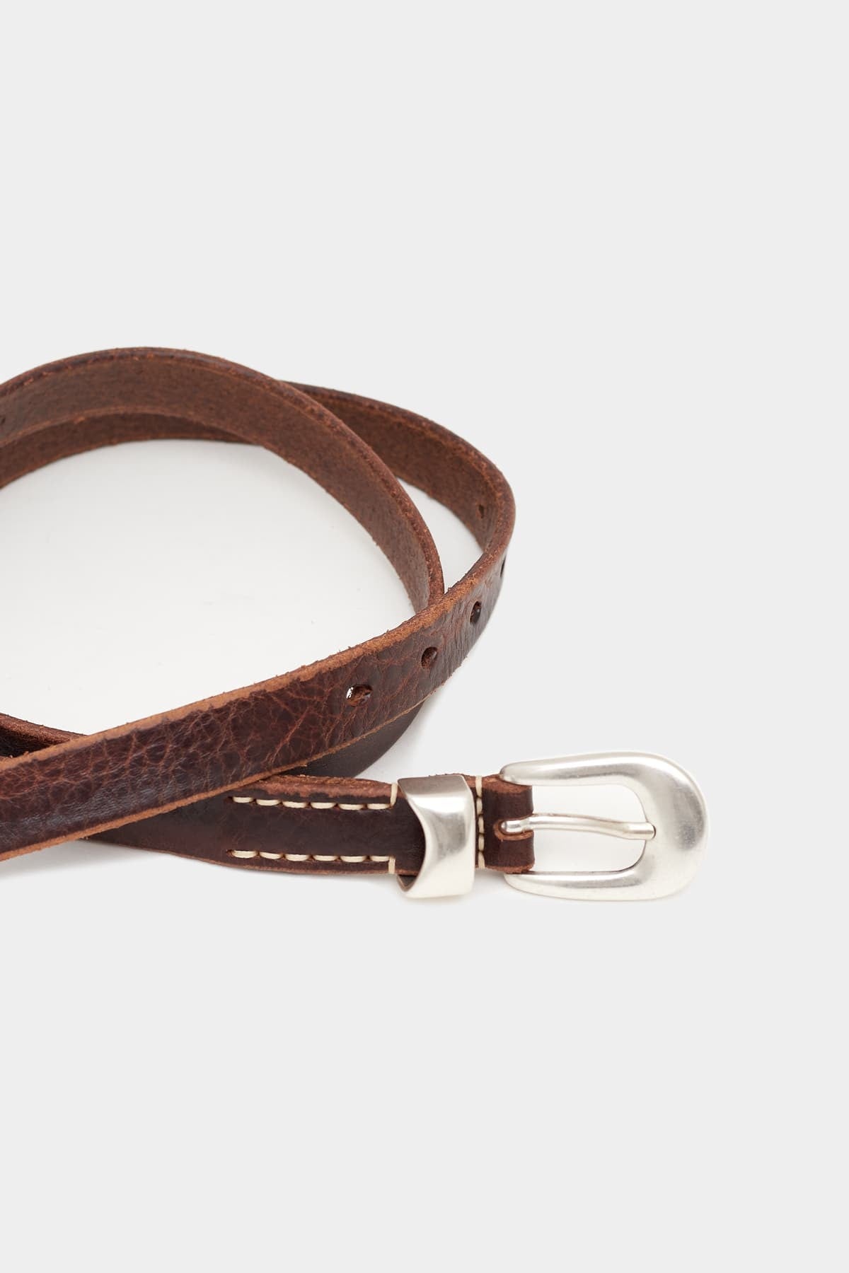 OUR LEGACY BROWN 2 CM BELT