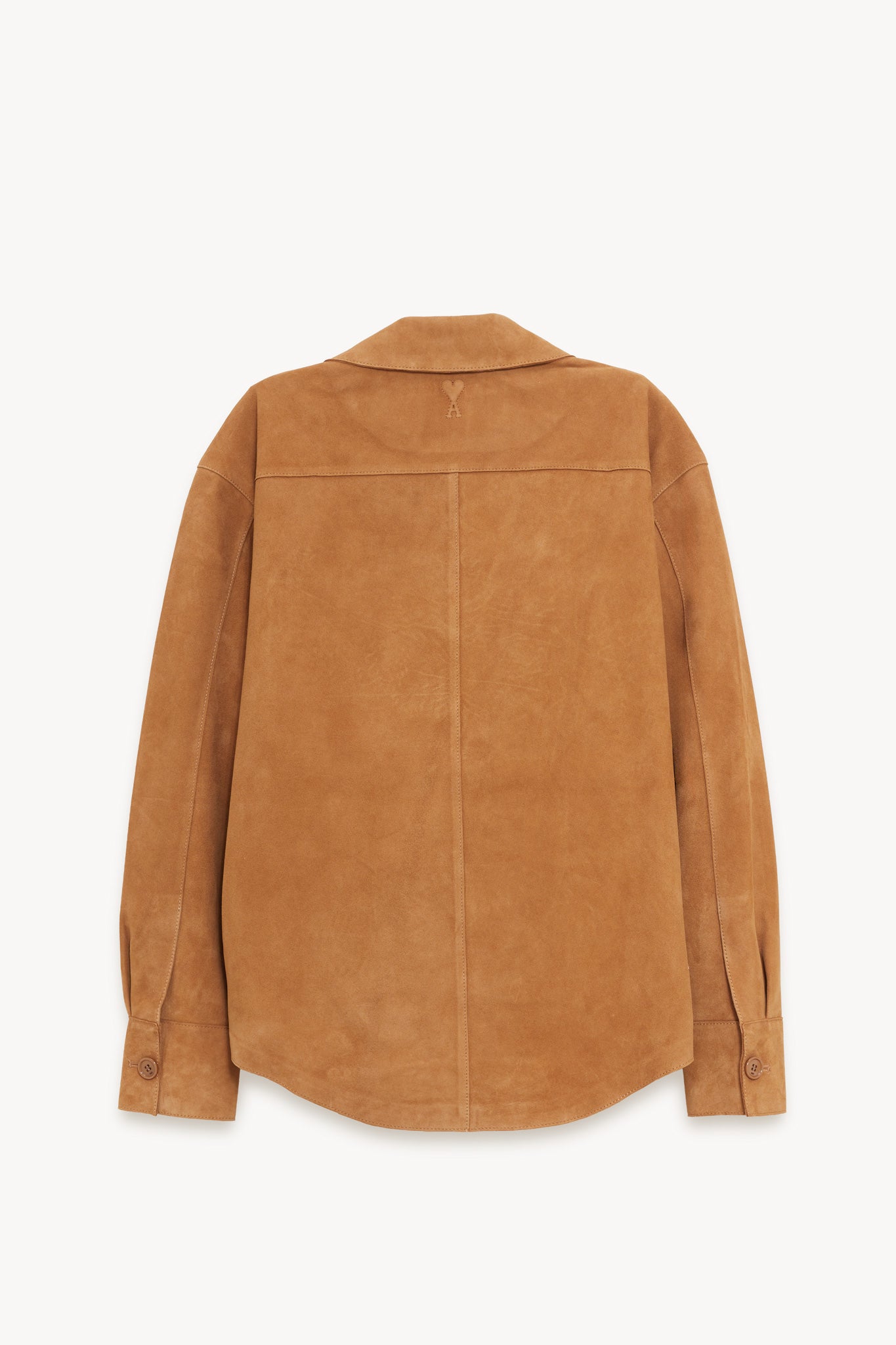 AMI CARAMEL BUTTONED OVERSHIRT