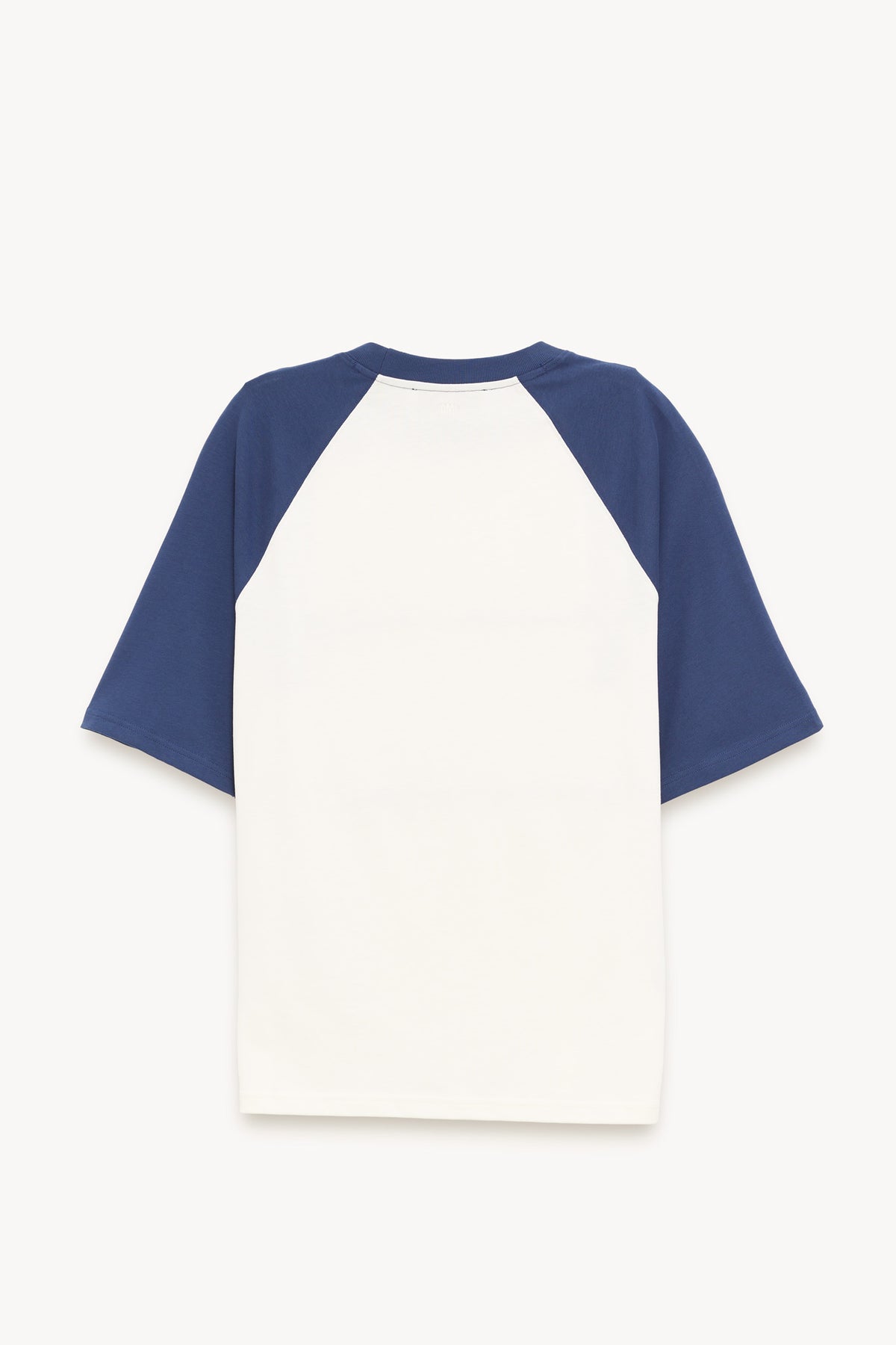 AMI BLANC CREME ENCRE BOXY FIT T SHIRT
