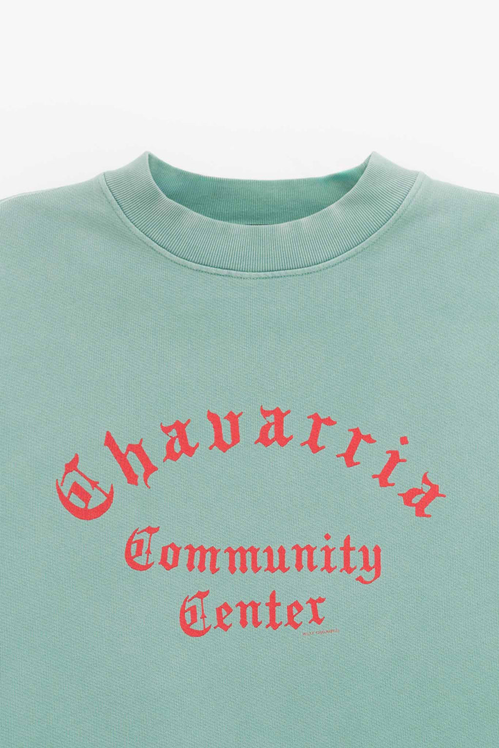WILLY CHAVARRIA UNIFORM GREEN CHAVARRIA COMMUNITY CENTER STANDARD SWEATSHIRT