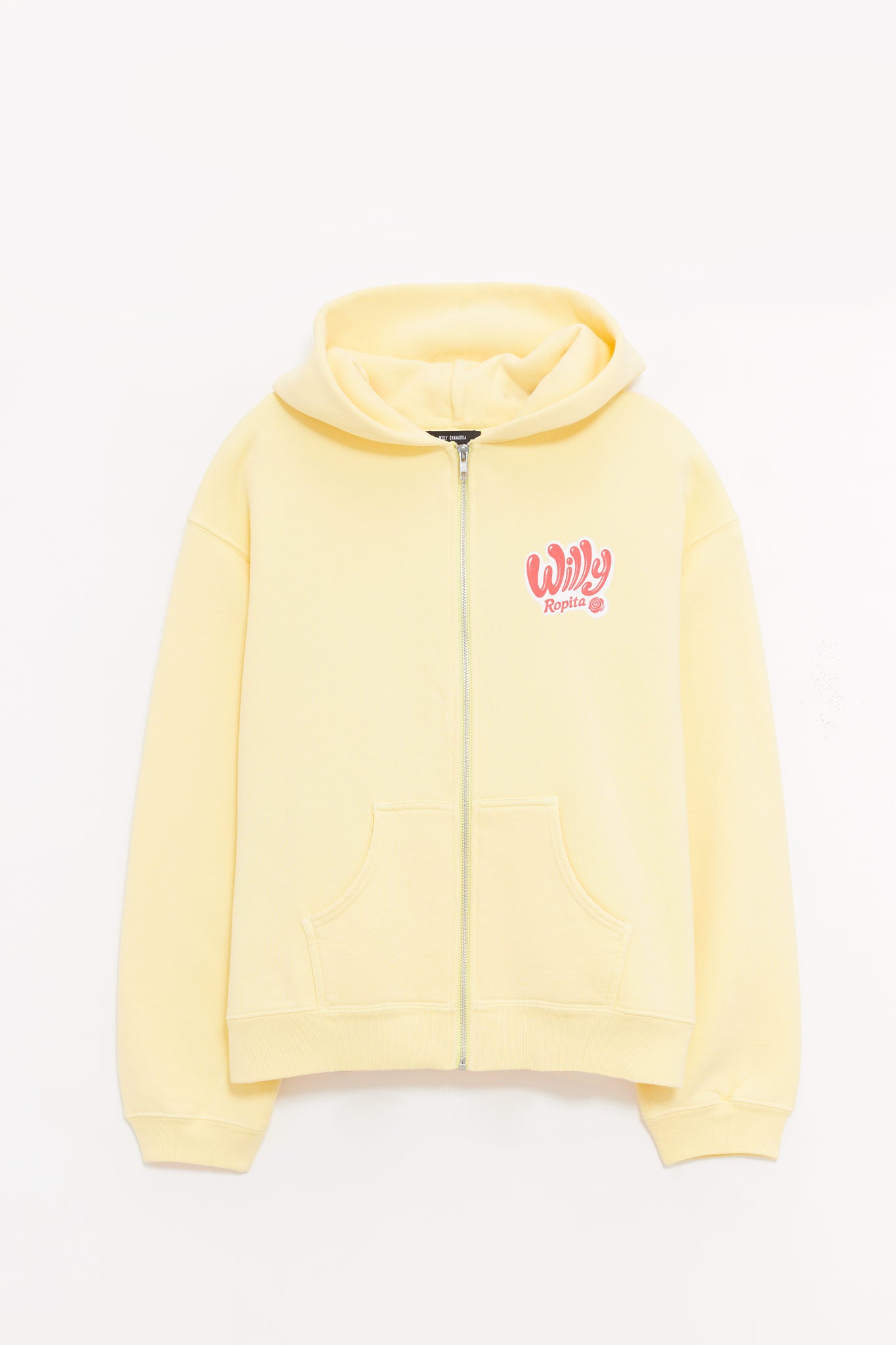 WILLY CHAVARRIA BUTTER WILLY ROPITA SHRUNKEN ZIP UP HOODIE