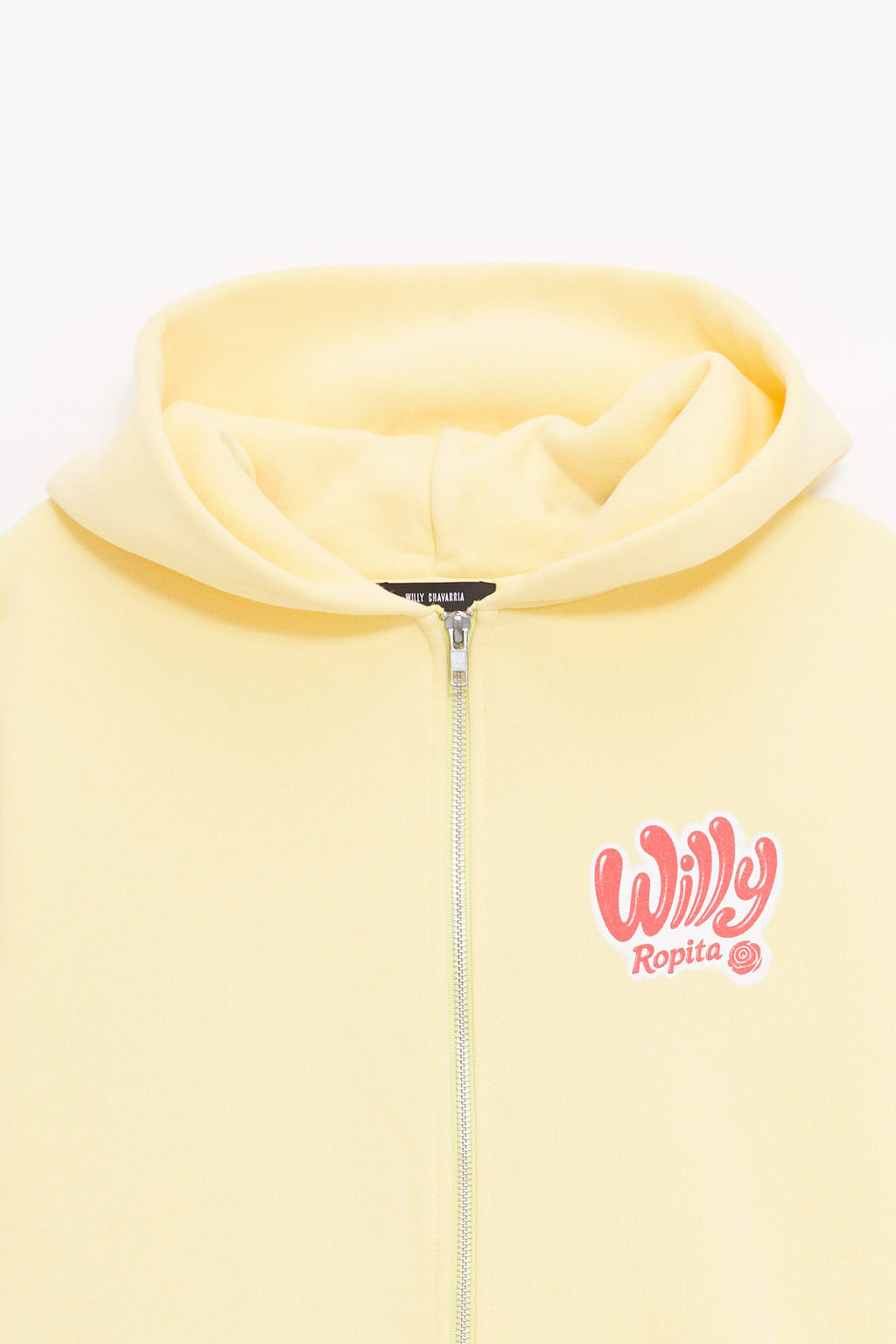 WILLY CHAVARRIA BUTTER WILLY ROPITA SHRUNKEN ZIP UP HOODIE