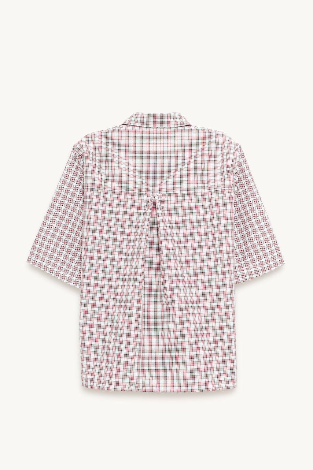 WILLY CHAVARRIA RED WHITE PICNIC PLAID SS CORCORAN SHIRT