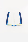 CASABLANCA WHITE BLUE CROCHET SHORTS