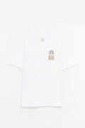 CASABLANCA WHITE TENNIS LANDSCAPE TENNIS LANDSCAPE T SHIRT
