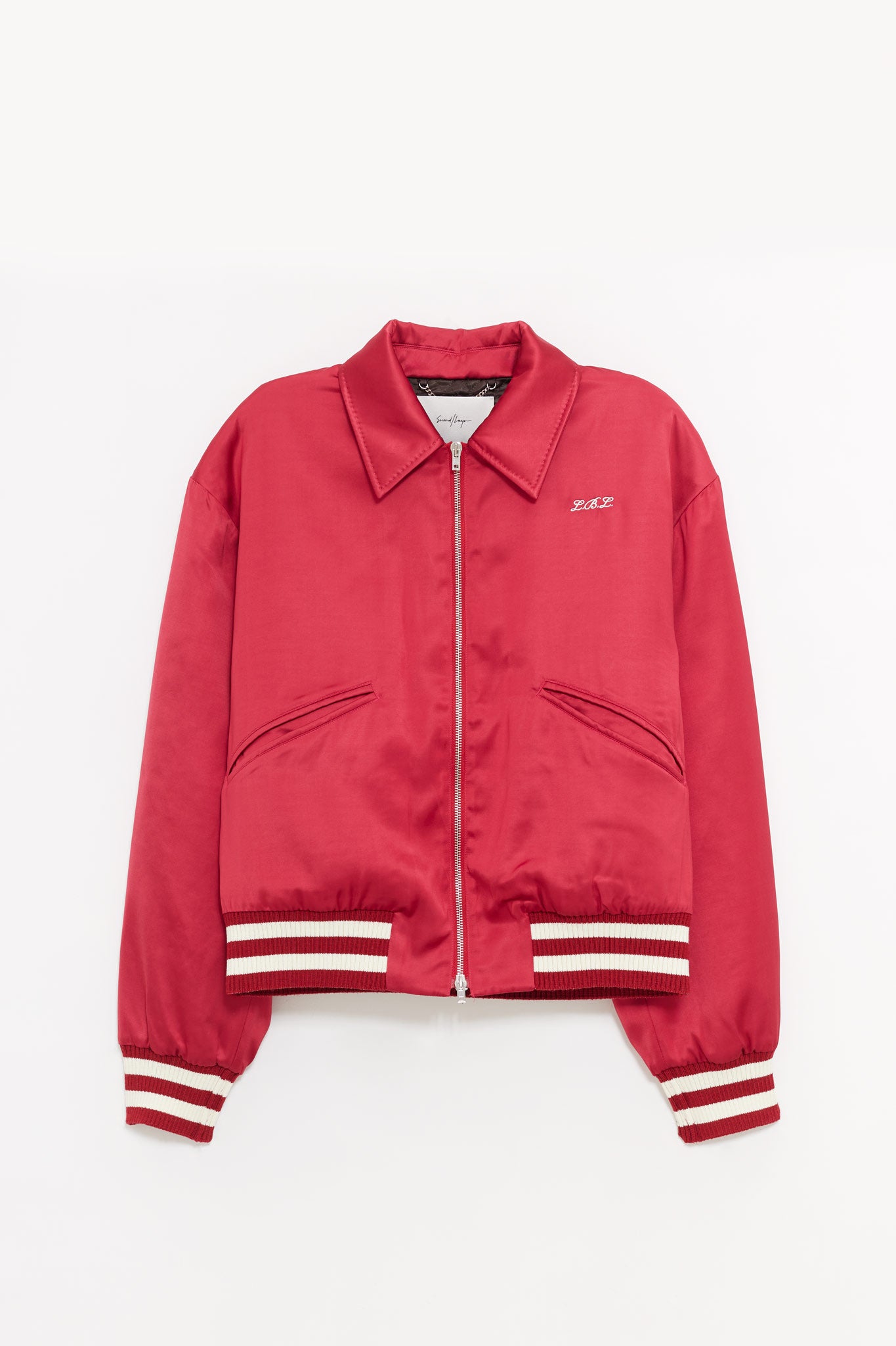 SECOND LAYER RED ACES SATIN CLUB JACKET